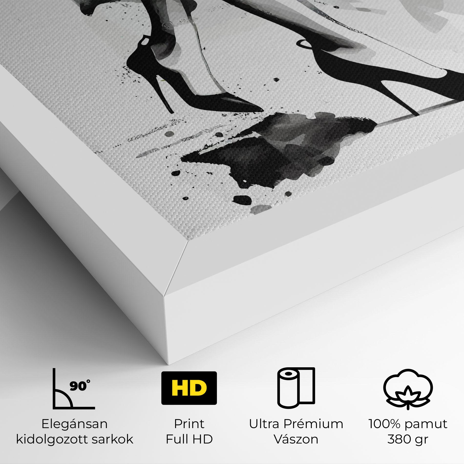 Vászonkép Watercolor Shoes mockup 4