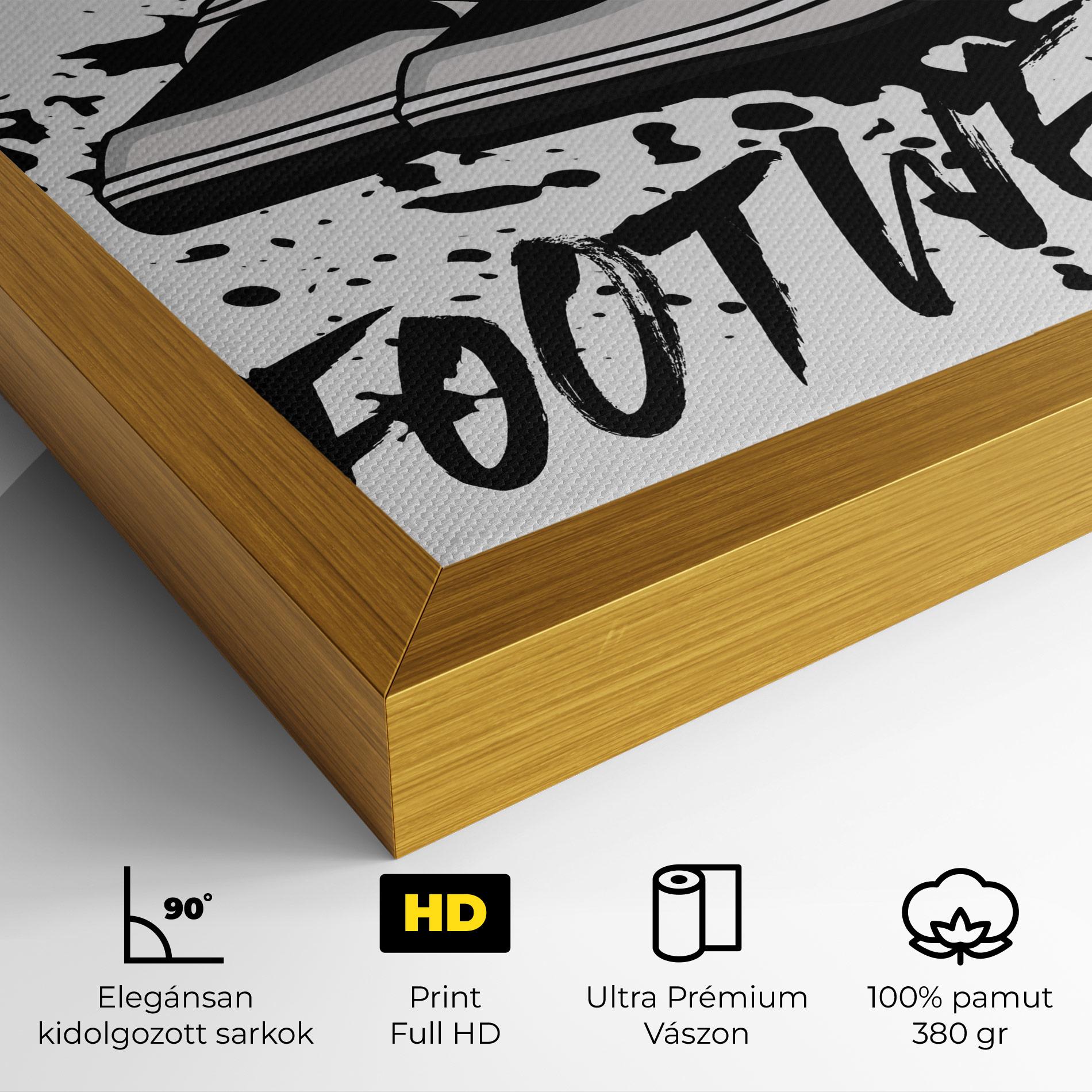 Vászonkép Black Footwear mockup 4