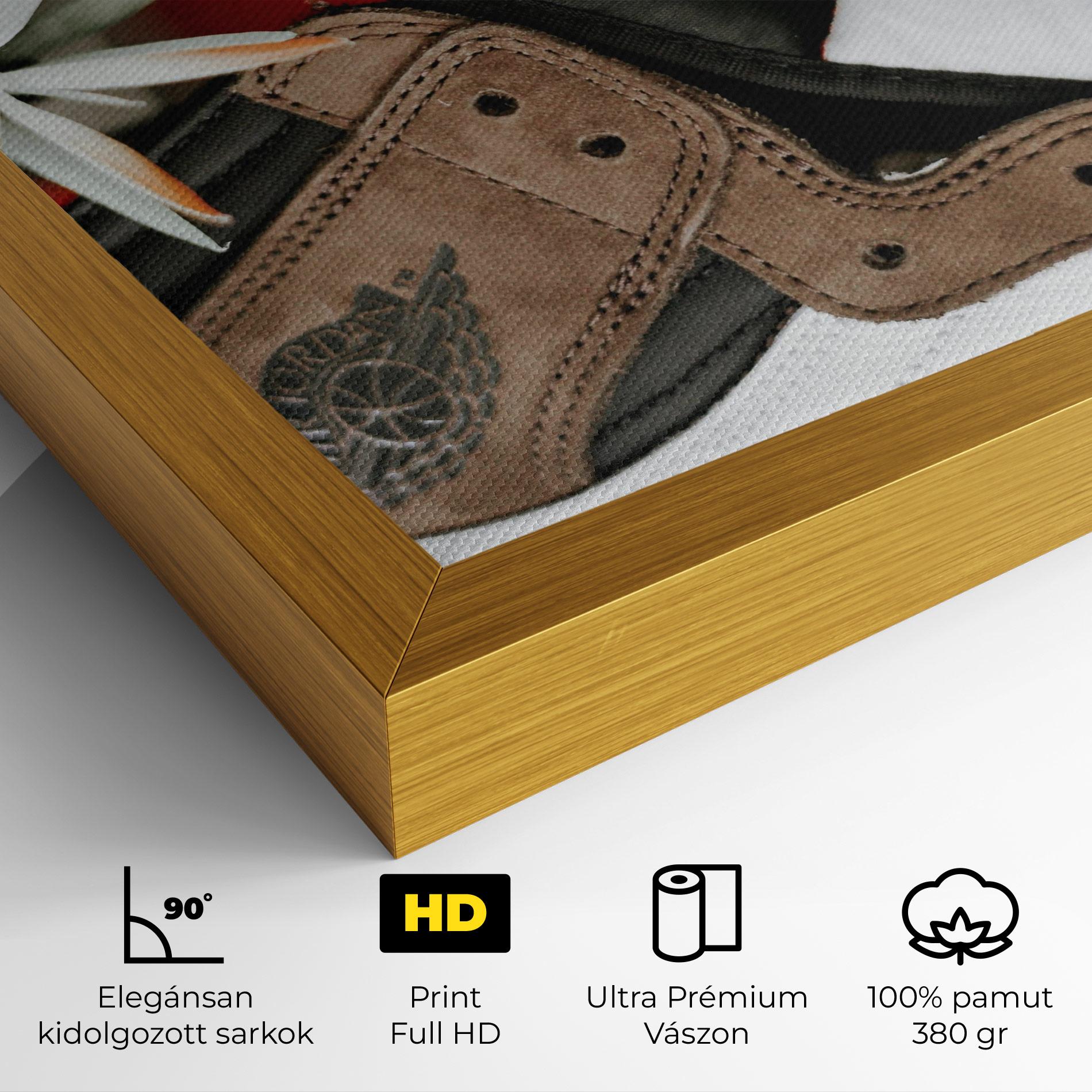 Vászonkép Brown Air Jordan mockup 4