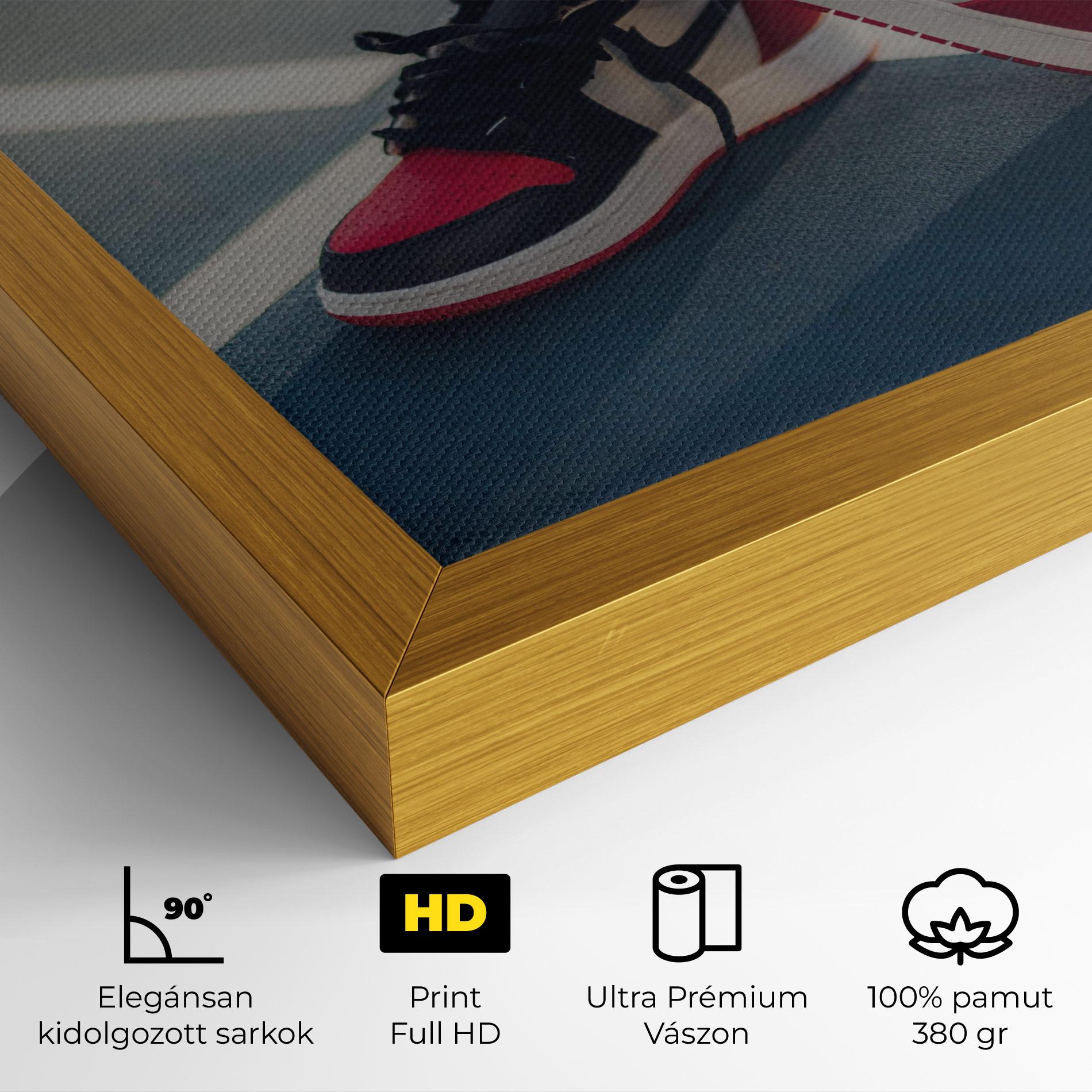 Vászonkép Cool Nike Red Jordan Air mockup 4