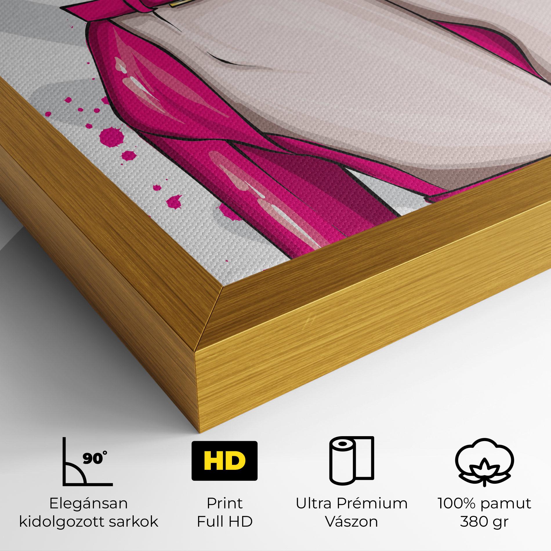 Vászonkép Green Nails mockup 4