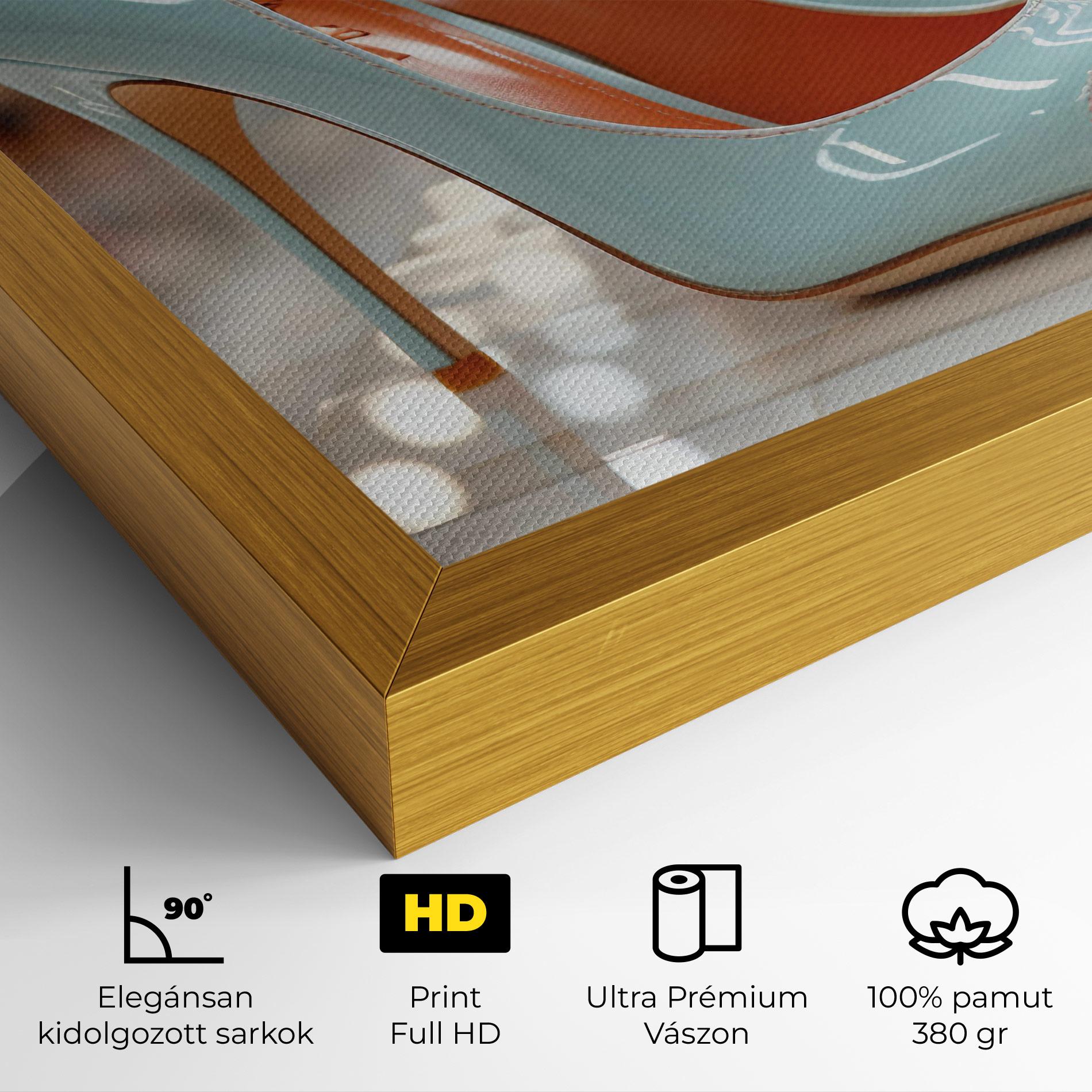 Vászonkép Light Blue Heels mockup 4