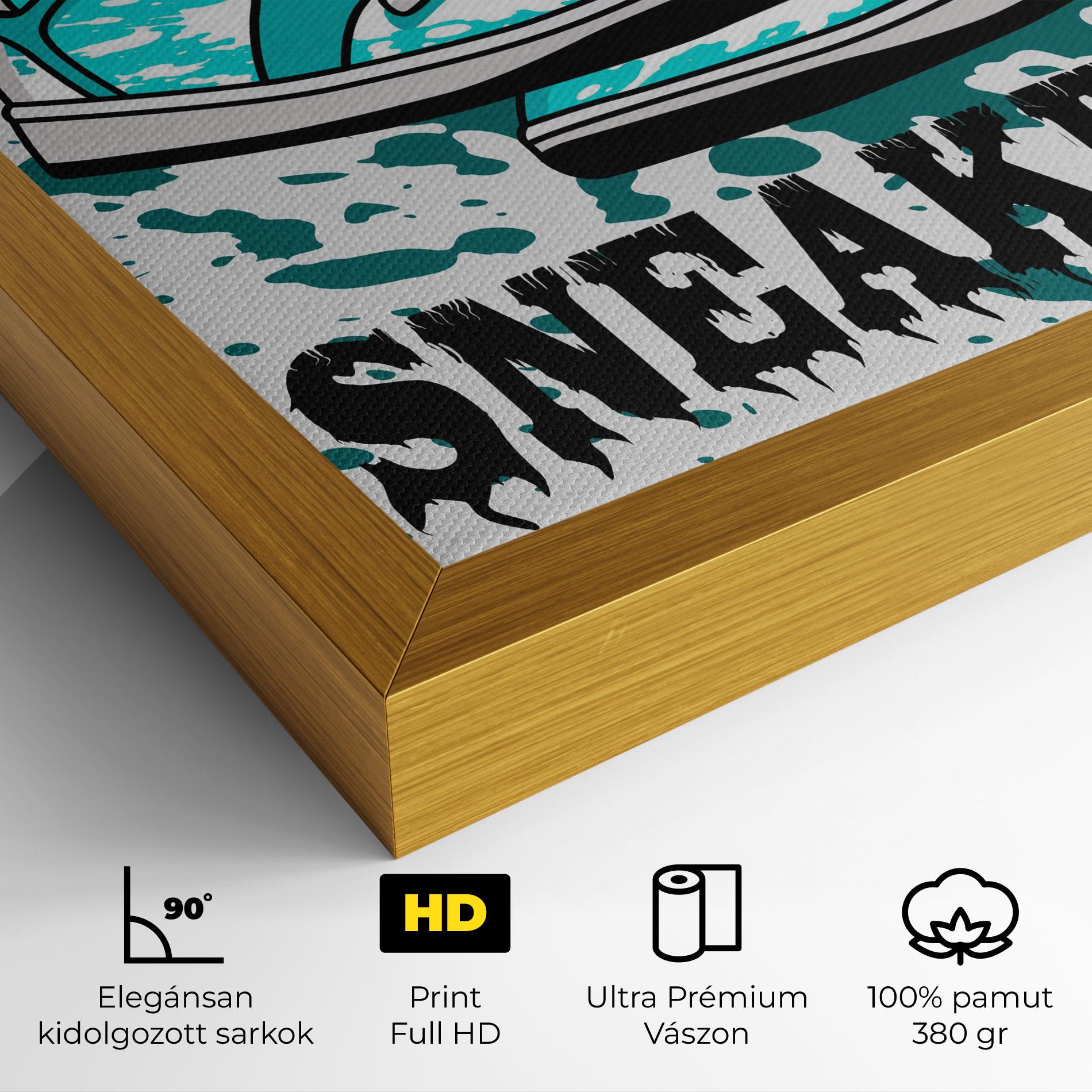 Vászonkép Light Blue Sneakers mockup 4