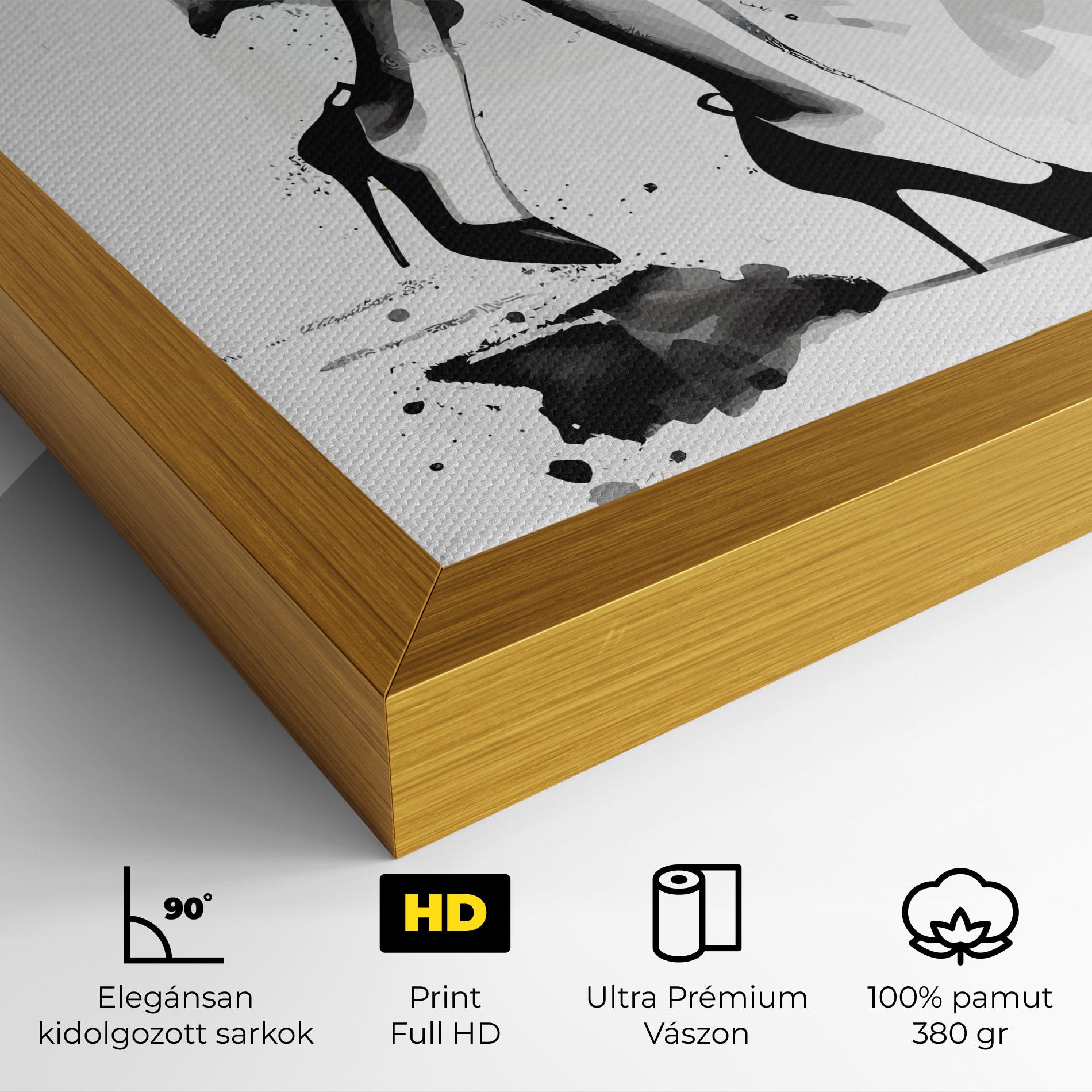 Vászonkép Watercolor Shoes mockup 4