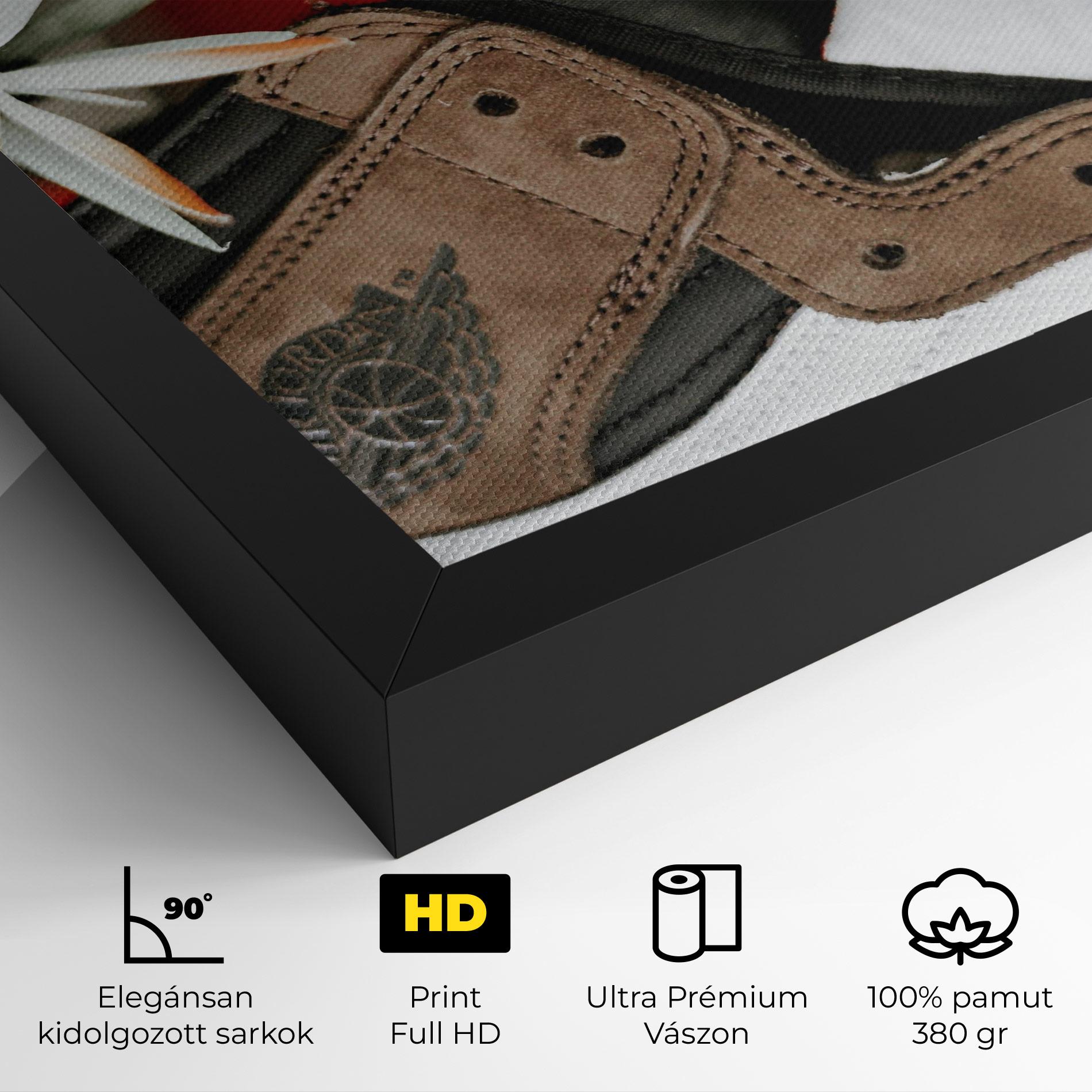 Vászonkép Brown Air Jordan mockup 4