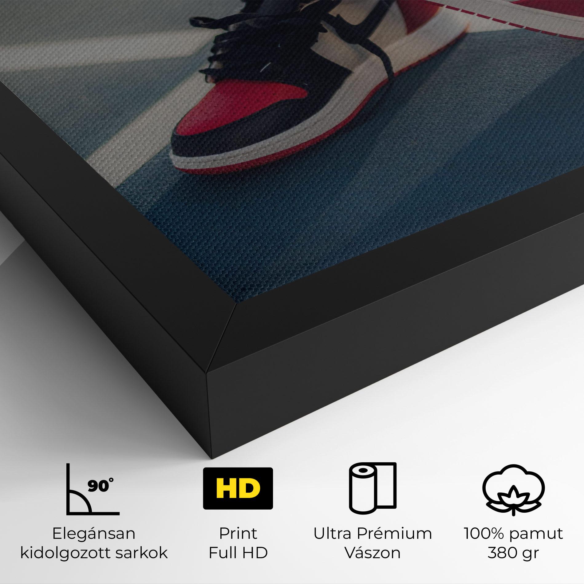 Vászonkép Cool Nike Red Jordan Air mockup 4
