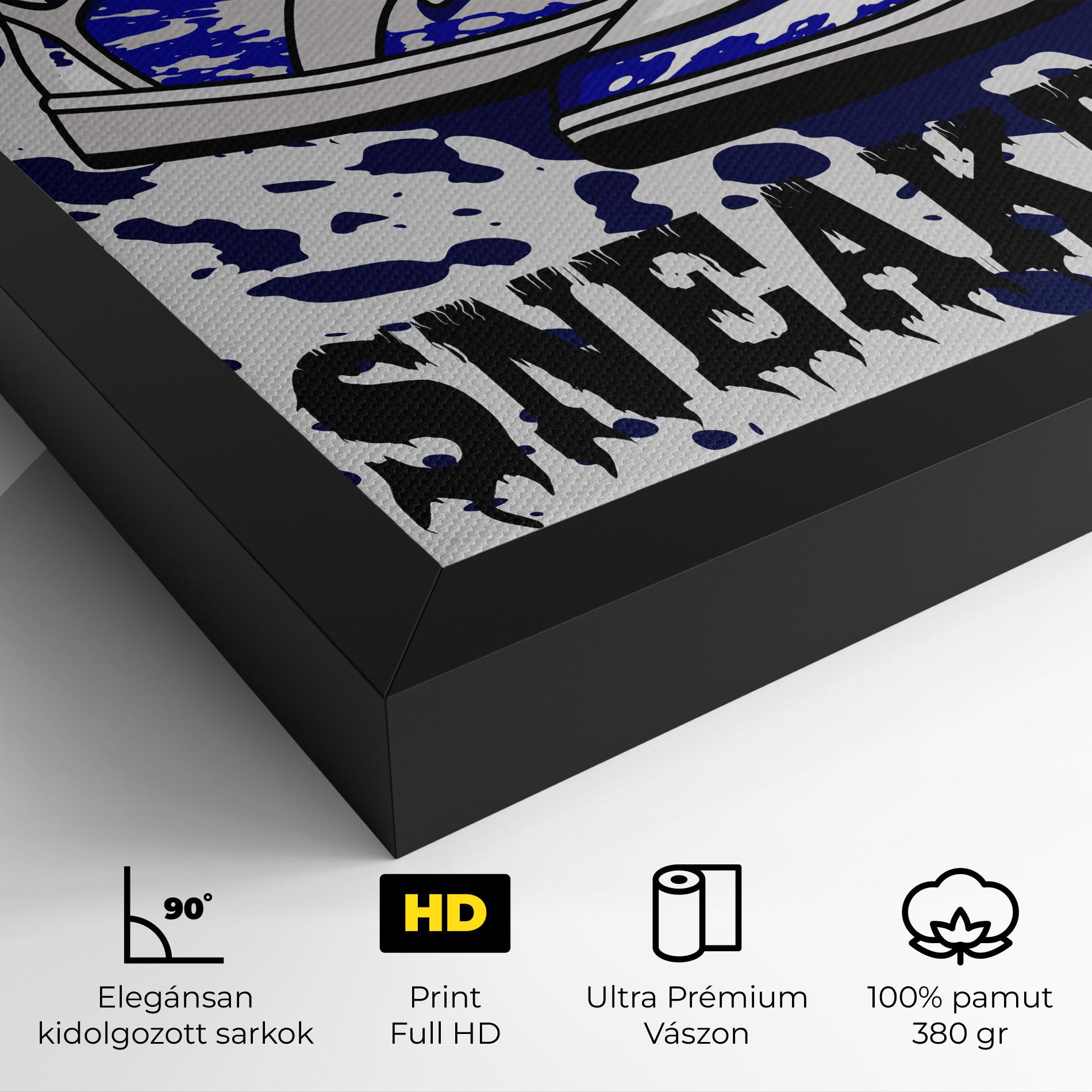 Vászonkép Dark Blue Sneakers mockup 4