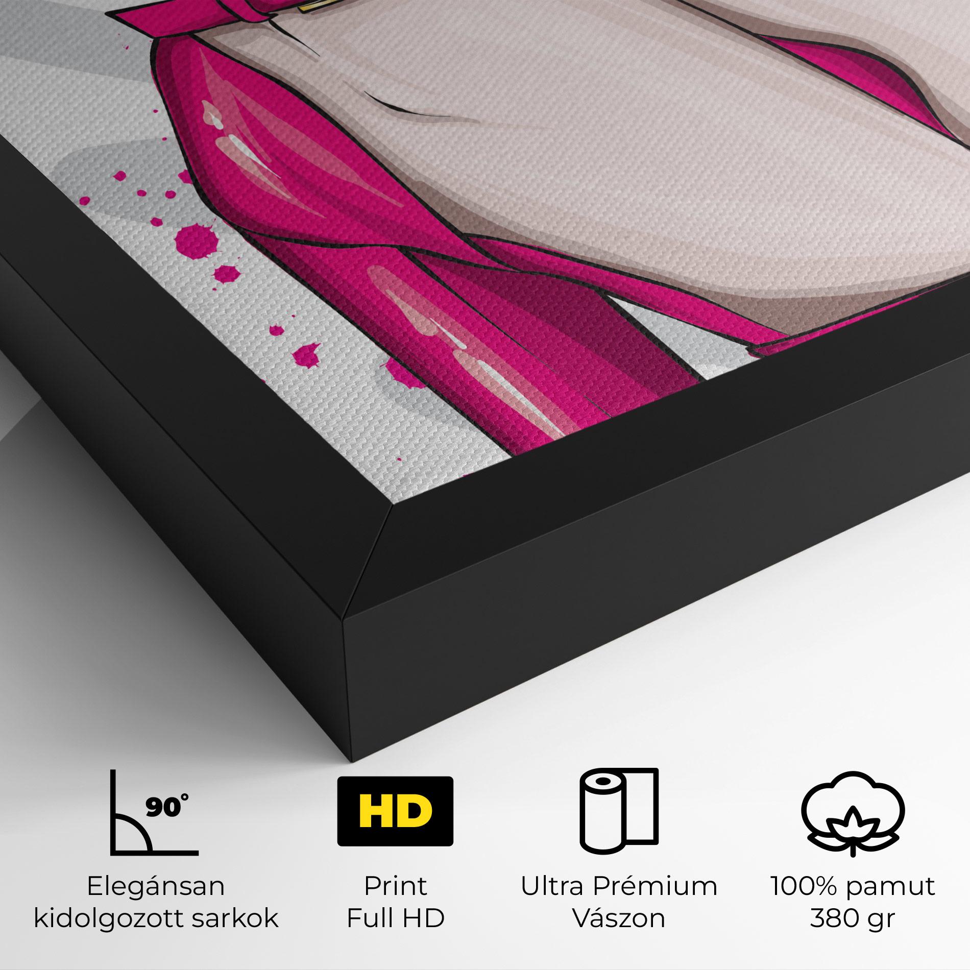 Vászonkép Green Nails mockup 4