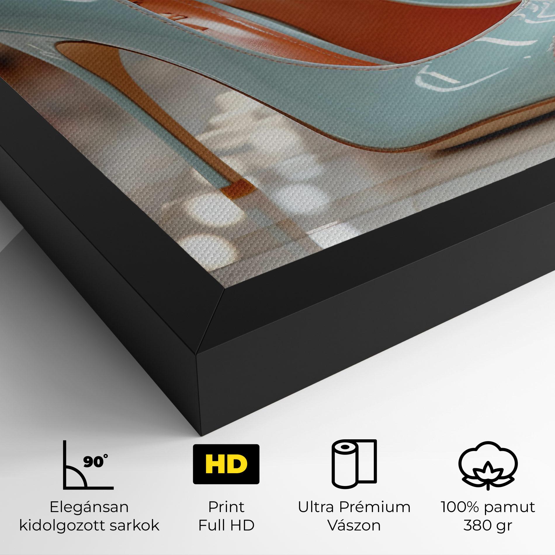 Vászonkép Light Blue Heels mockup 4