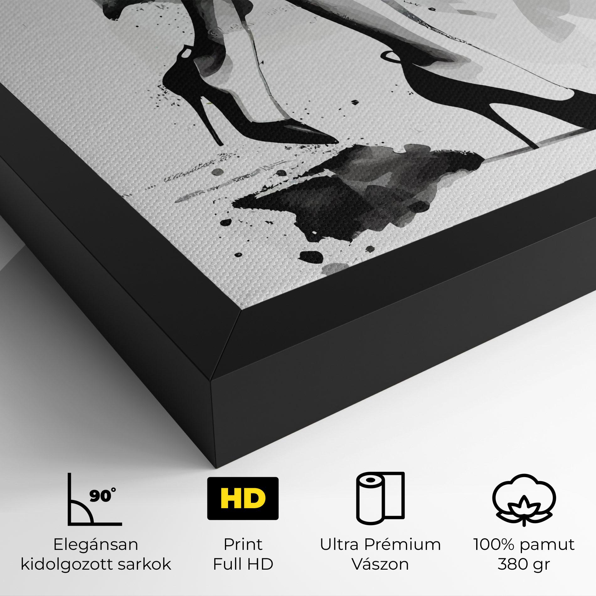 Vászonkép Watercolor Shoes mockup 4