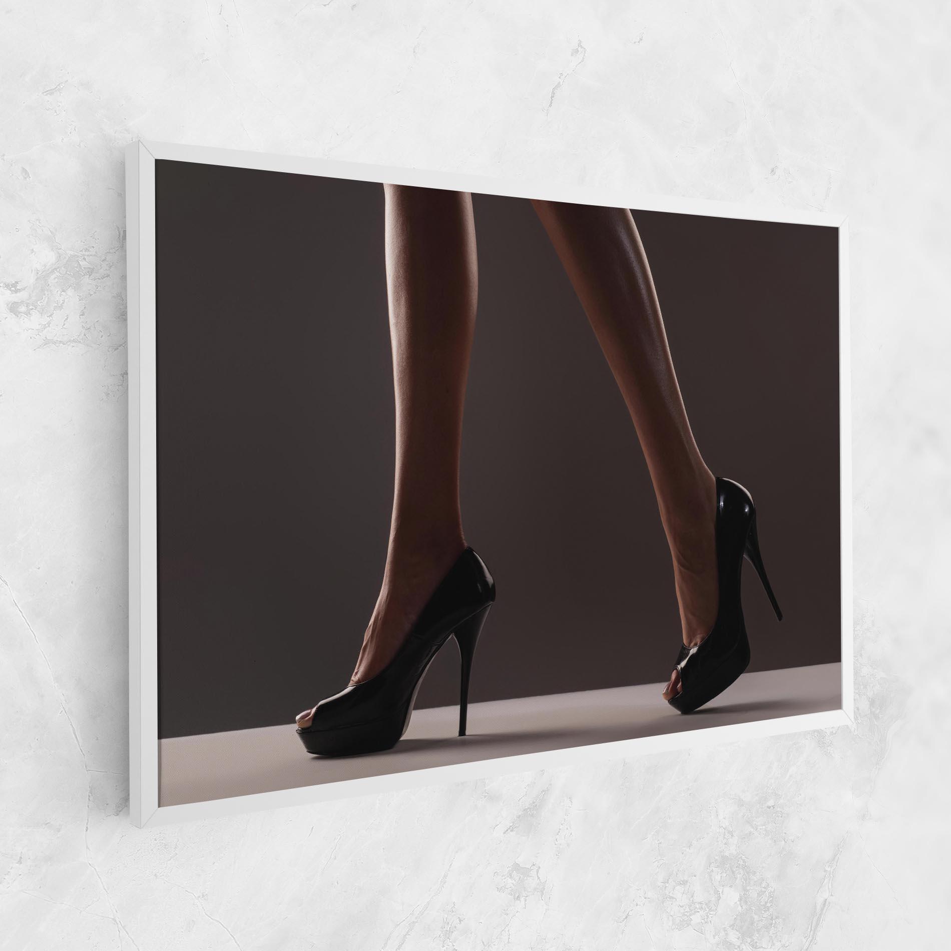 Vászonkép Black High Heels mockup 1