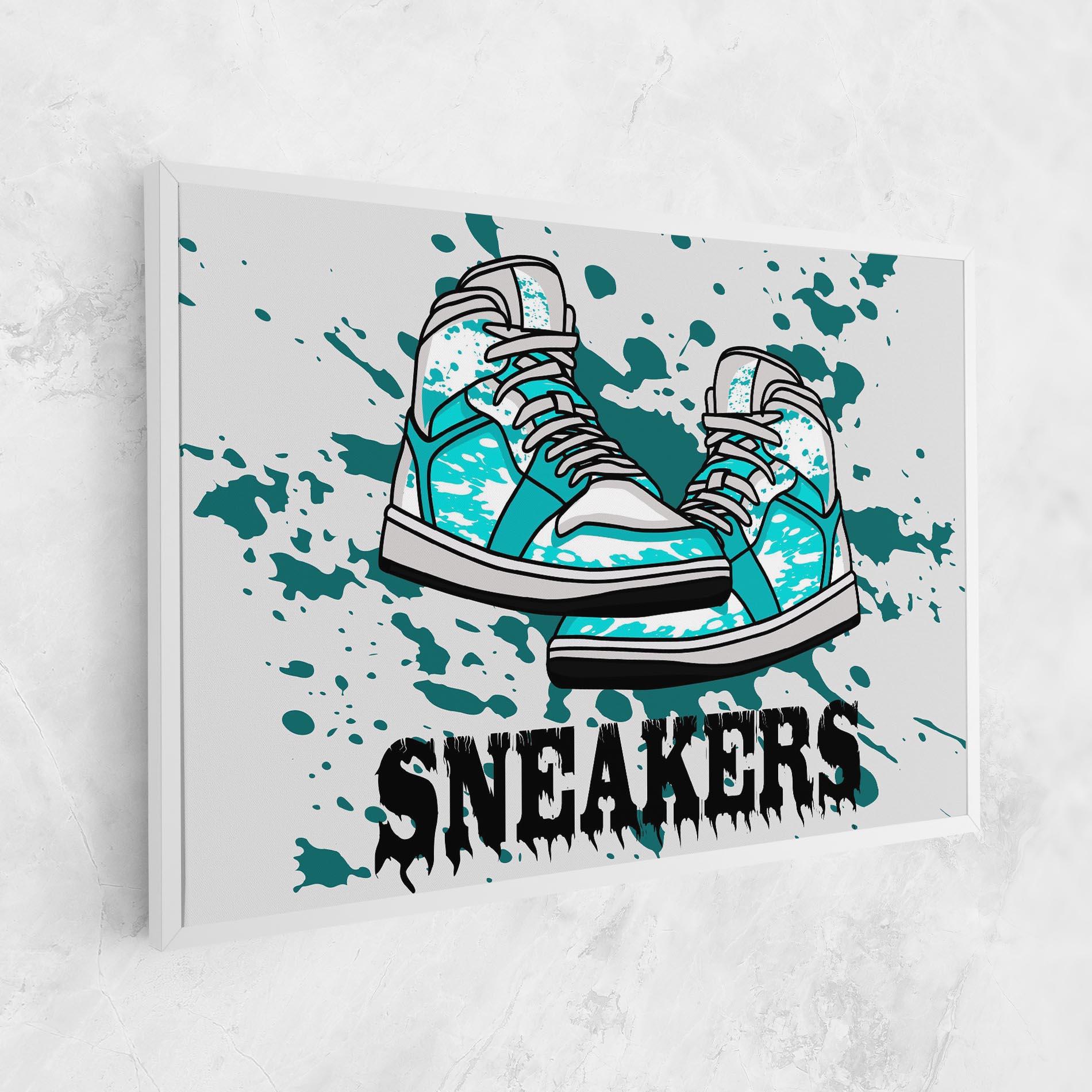 Vászonkép Light Blue Sneakers mockup 1