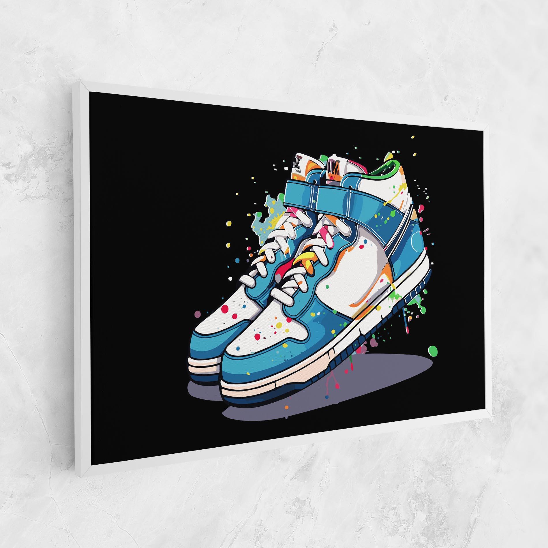 Vászonkép Shoes Splash Color mockup 1