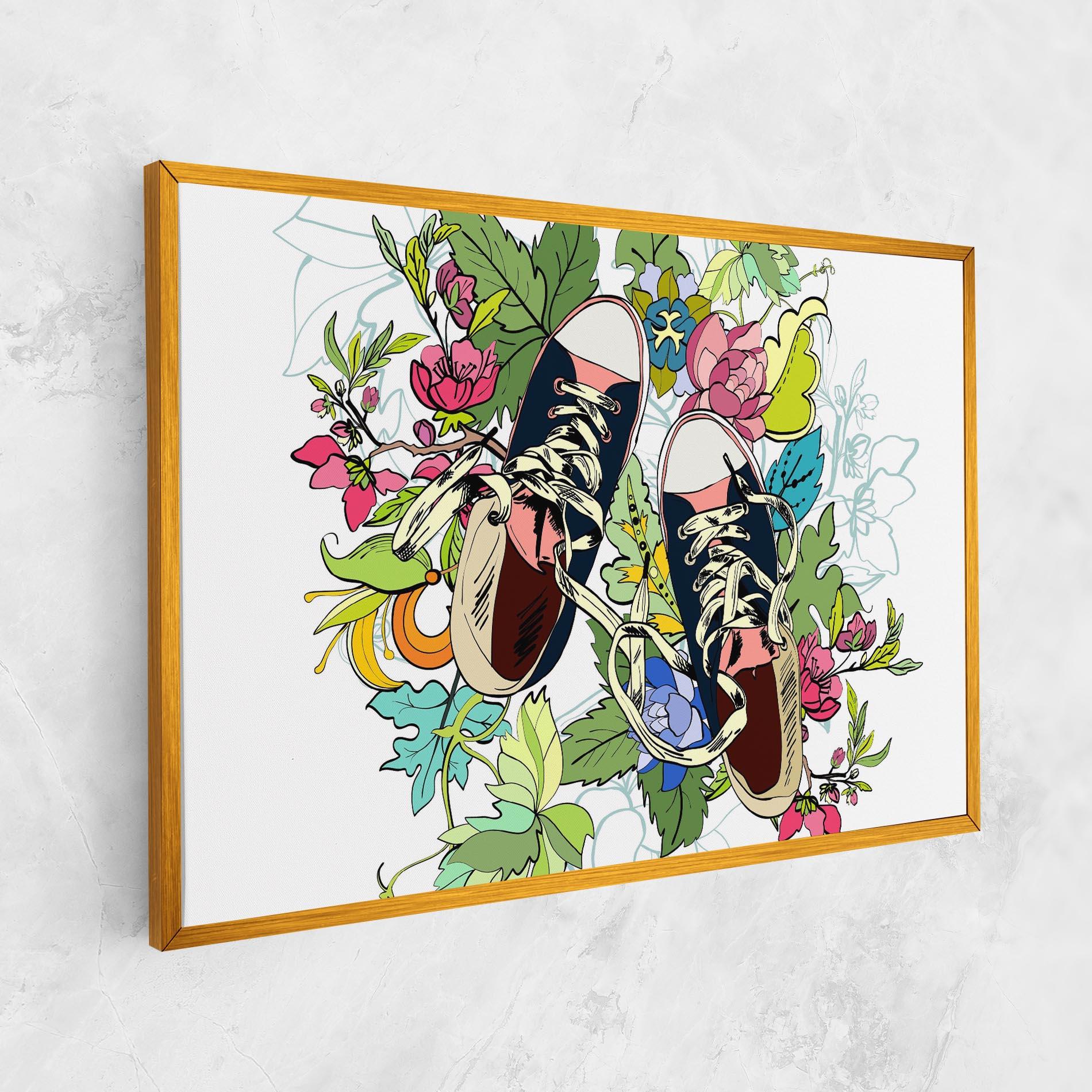 Vászonkép Flower Shoes mockup 1