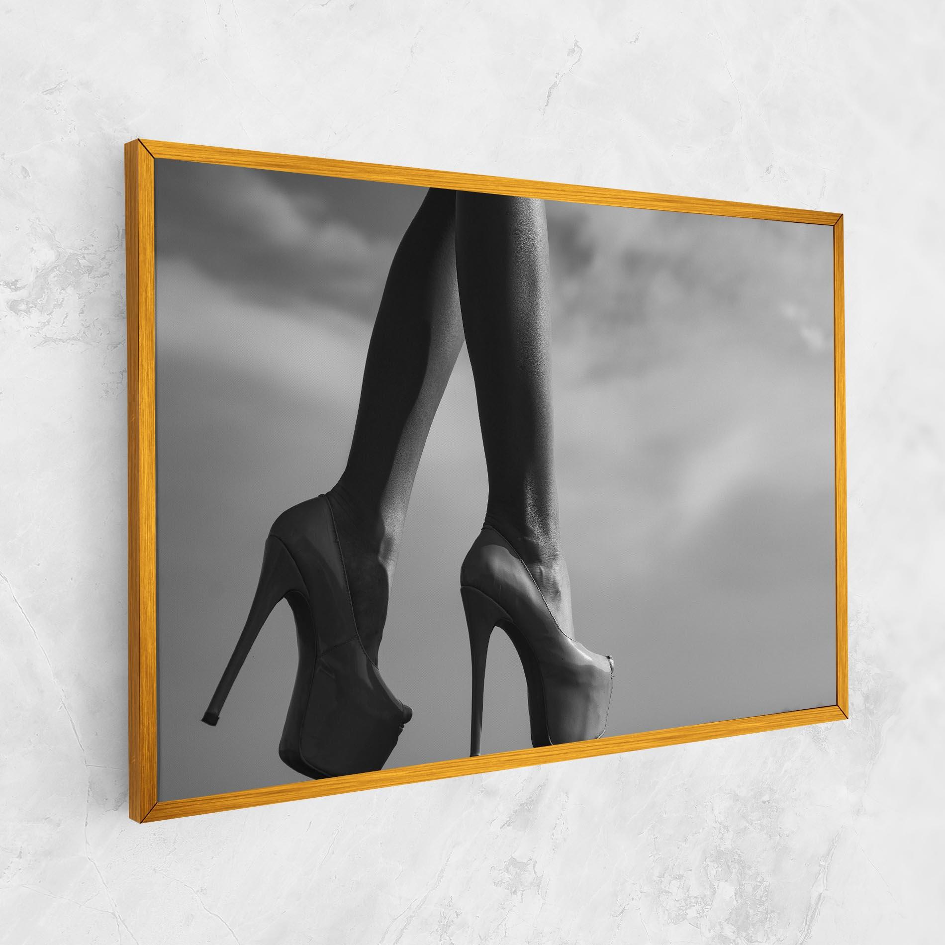 Vászonkép Heels Sky Background mockup 1