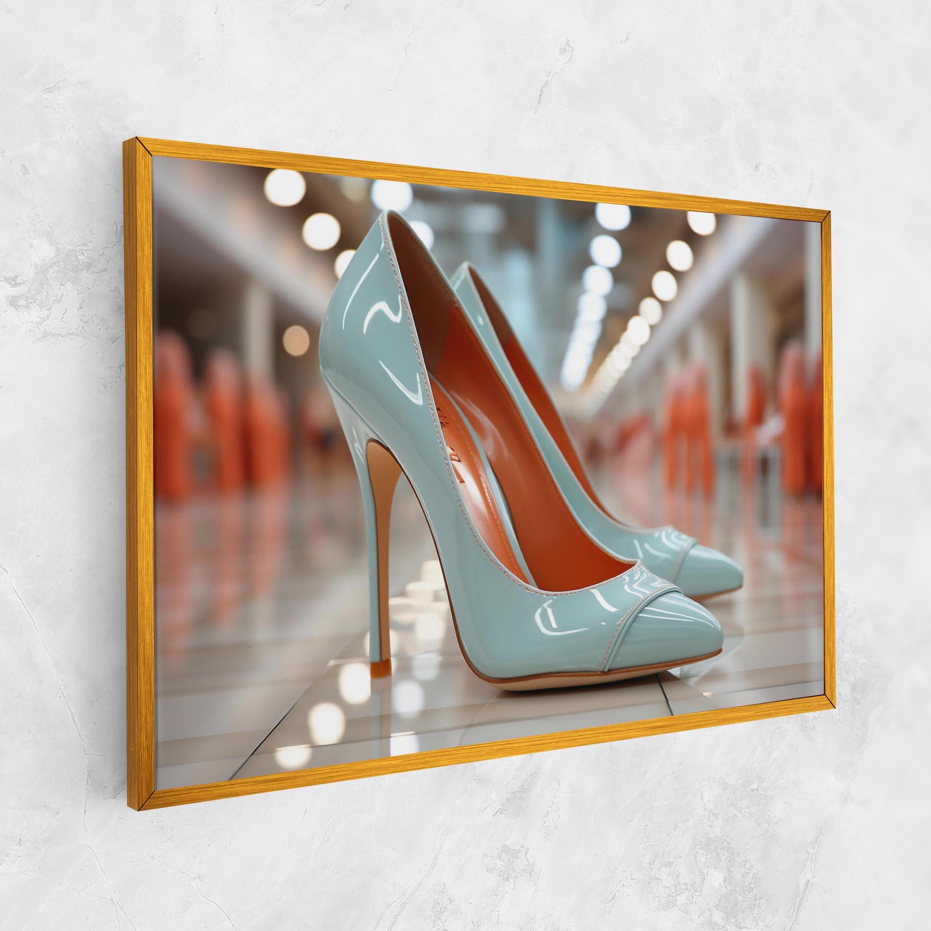 Vászonkép Light Blue Heels mockup 1