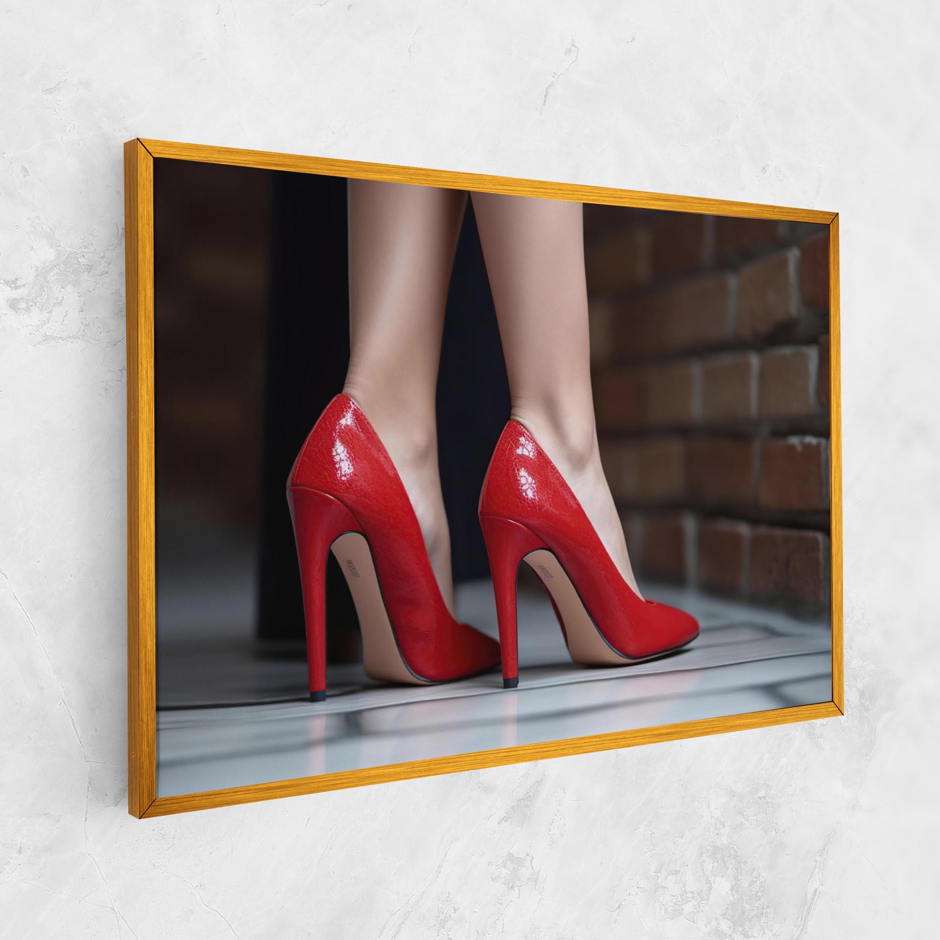 Vászonkép Sexy Red Heels mockup 1