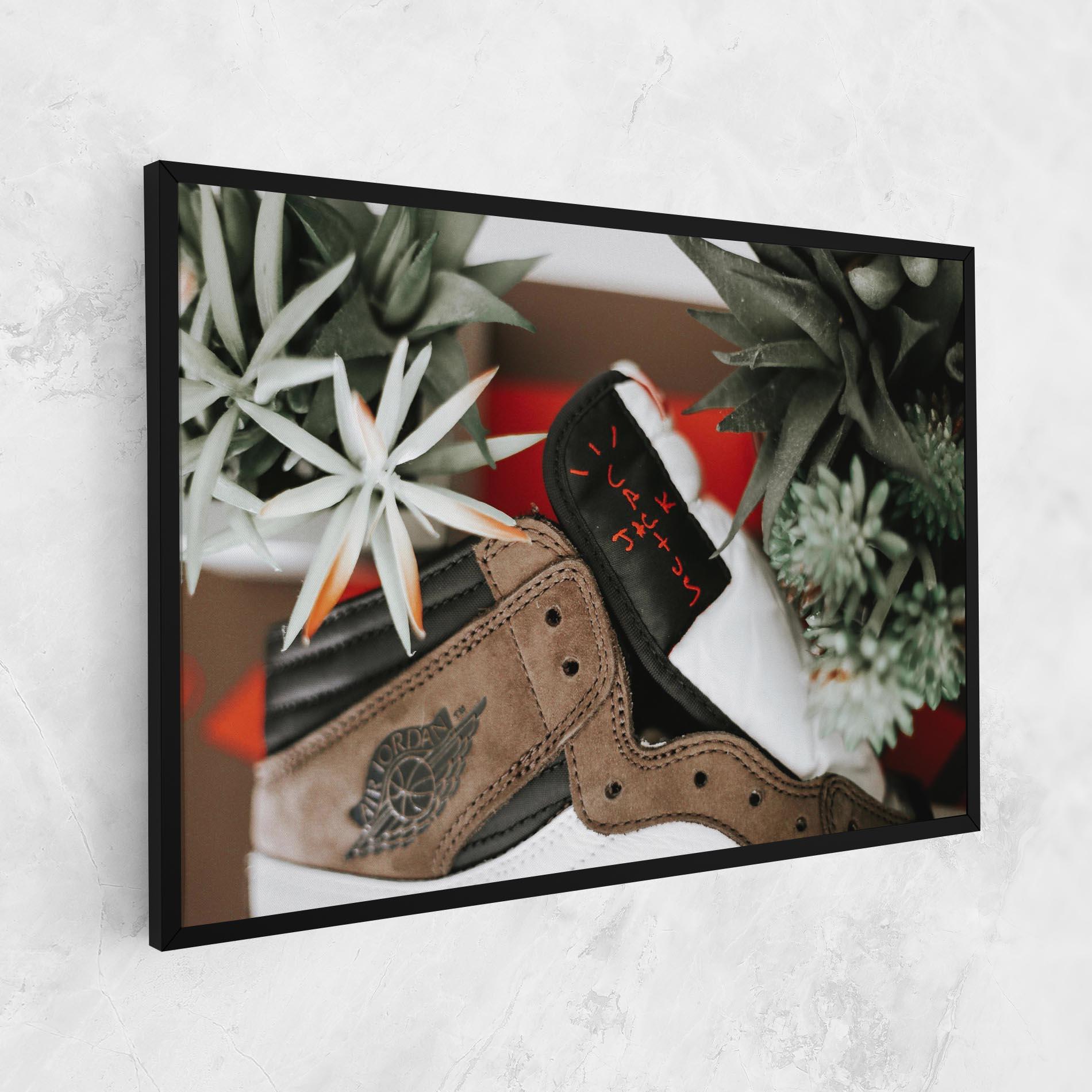 Vászonkép Brown Air Jordan mockup 1