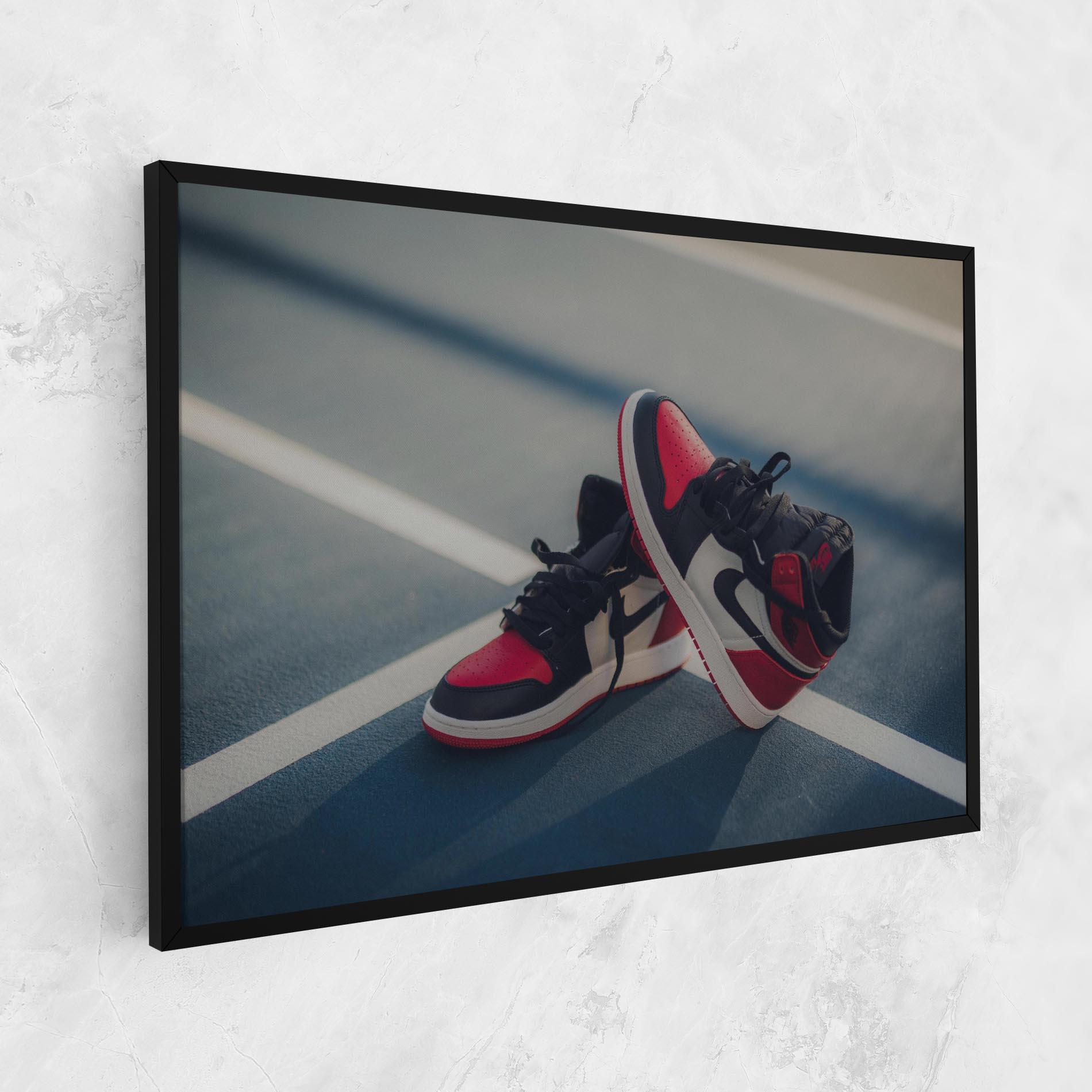 Vászonkép Cool Nike Red Jordan Air mockup 1