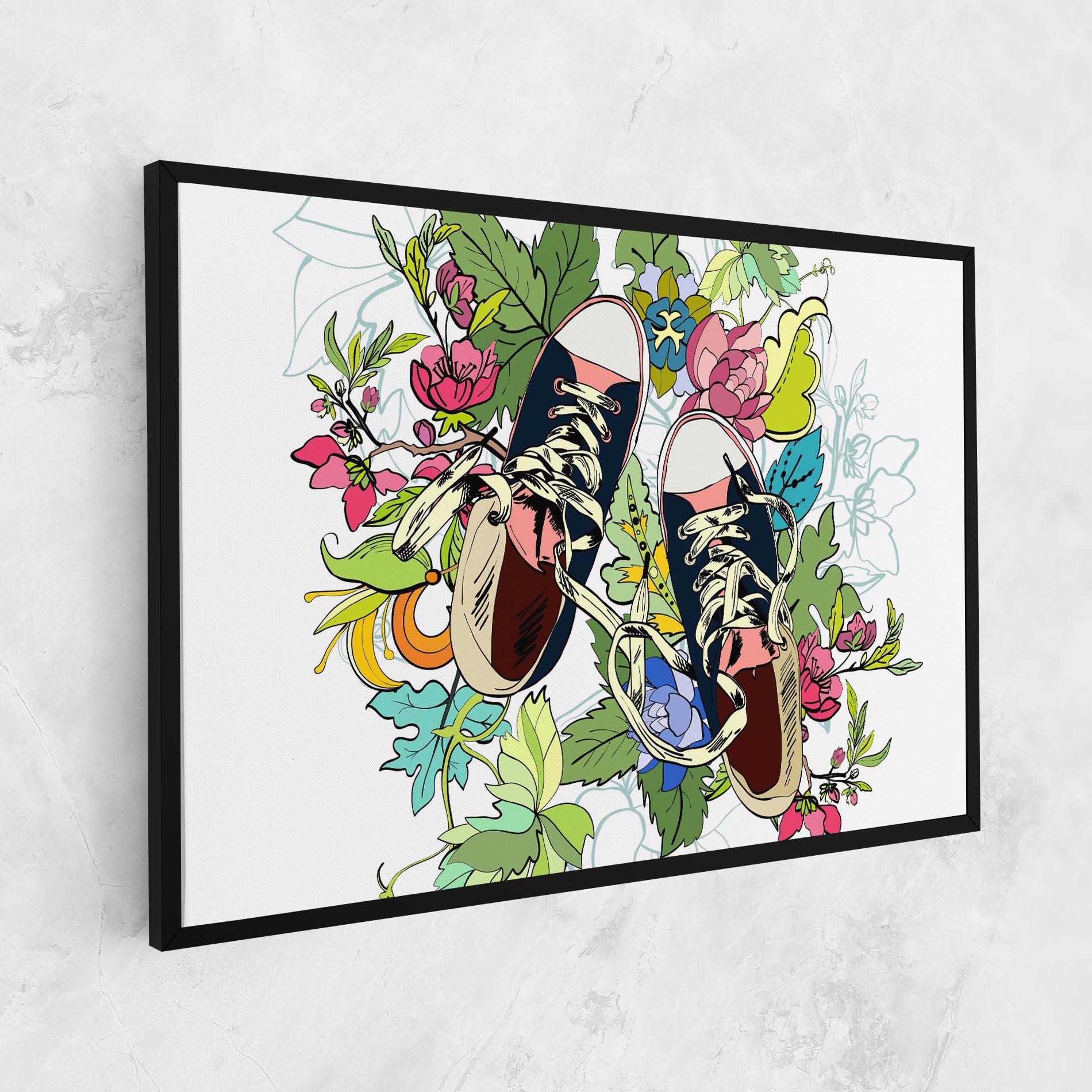 Vászonkép Flower Shoes mockup 1