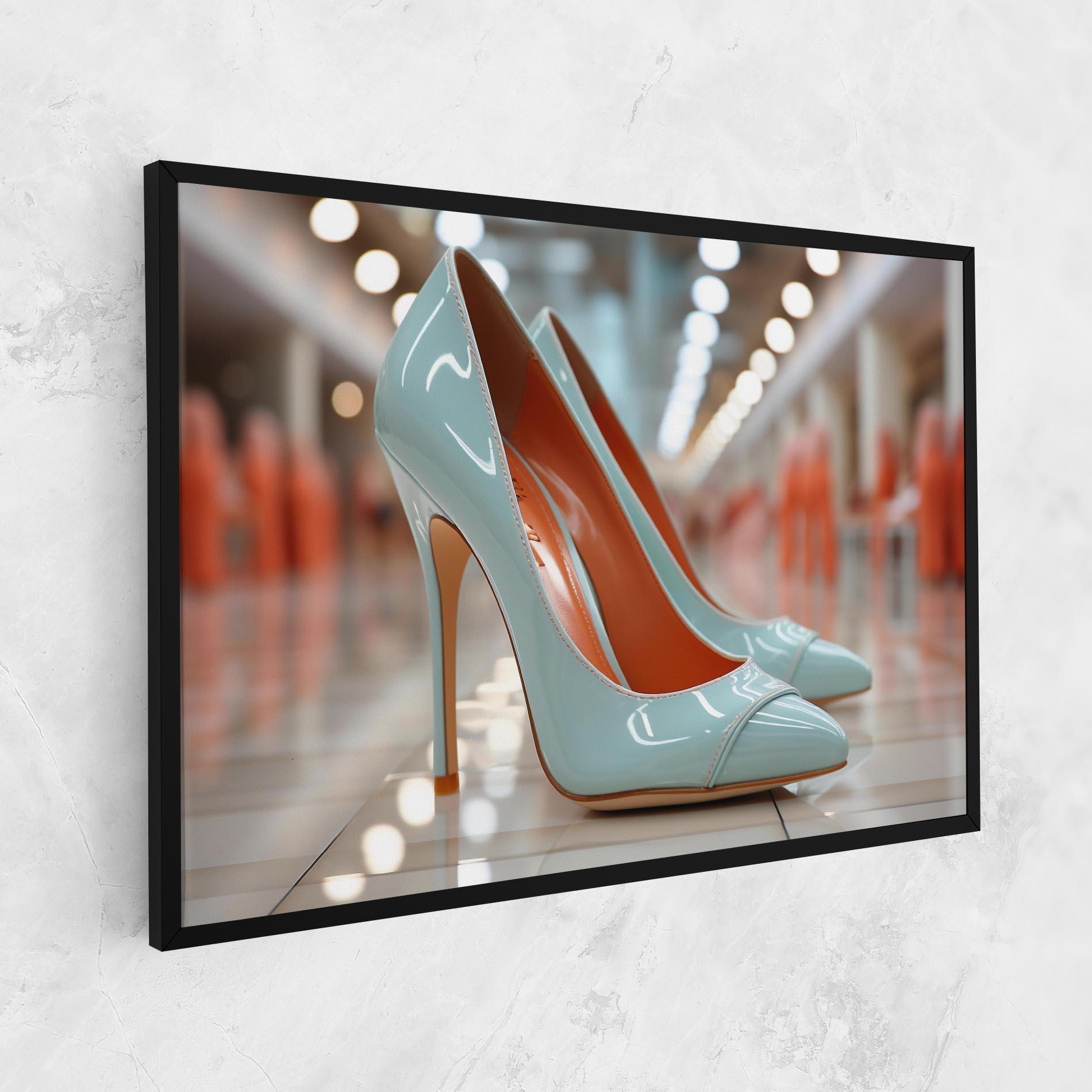 Vászonkép Light Blue Heels mockup 1