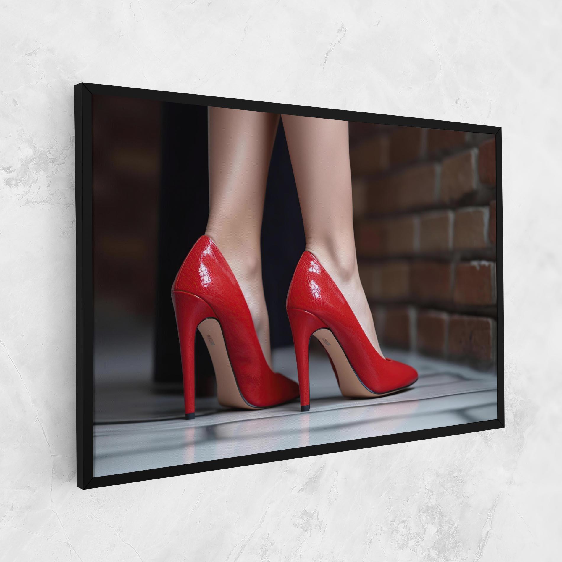 Vászonkép Sexy Red Heels mockup 1