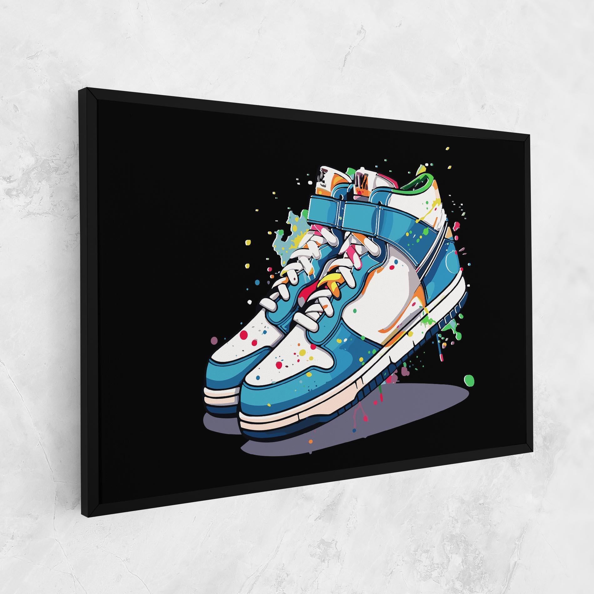 Vászonkép Shoes Splash Color mockup 1