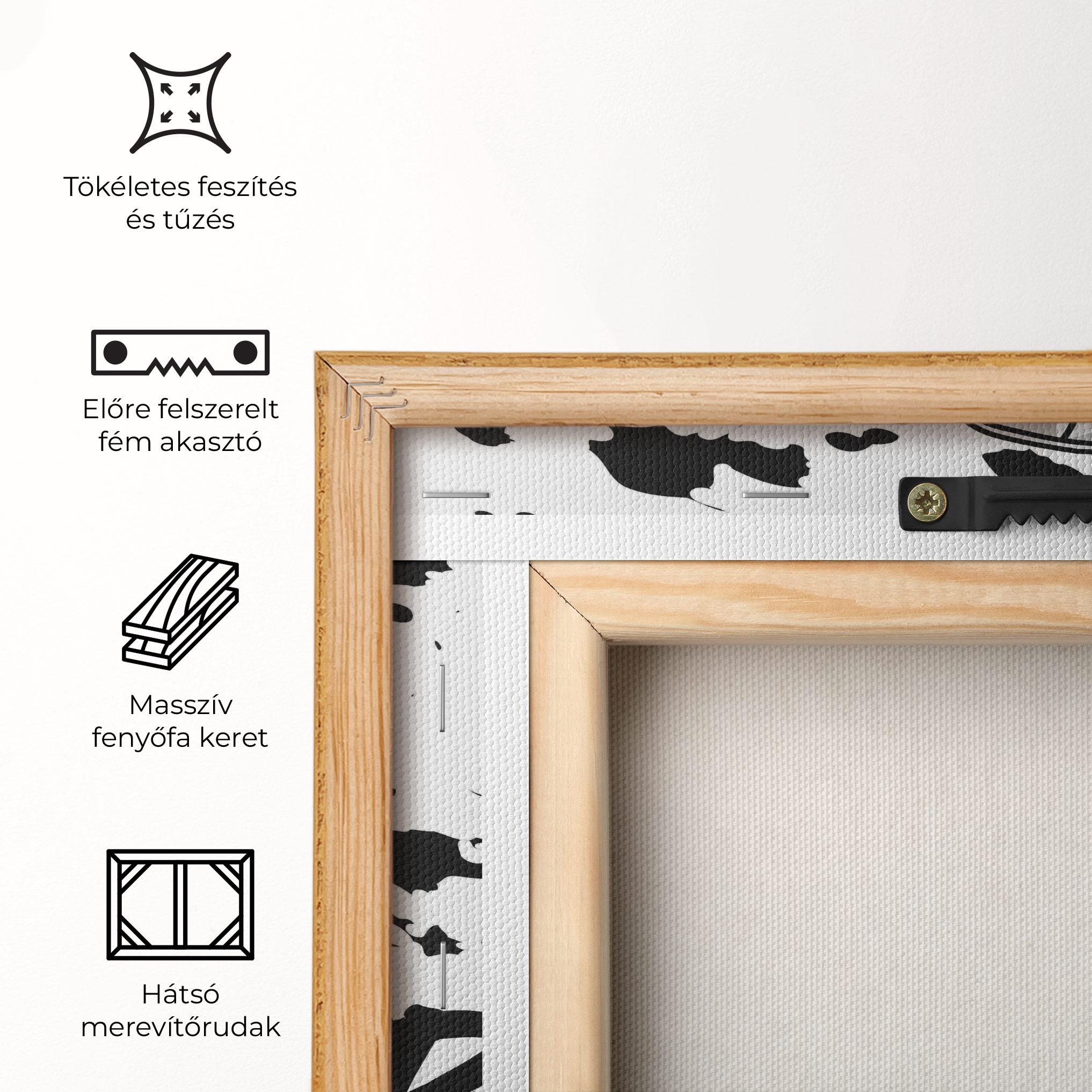 Vászonkép Black Footwear mockup 5