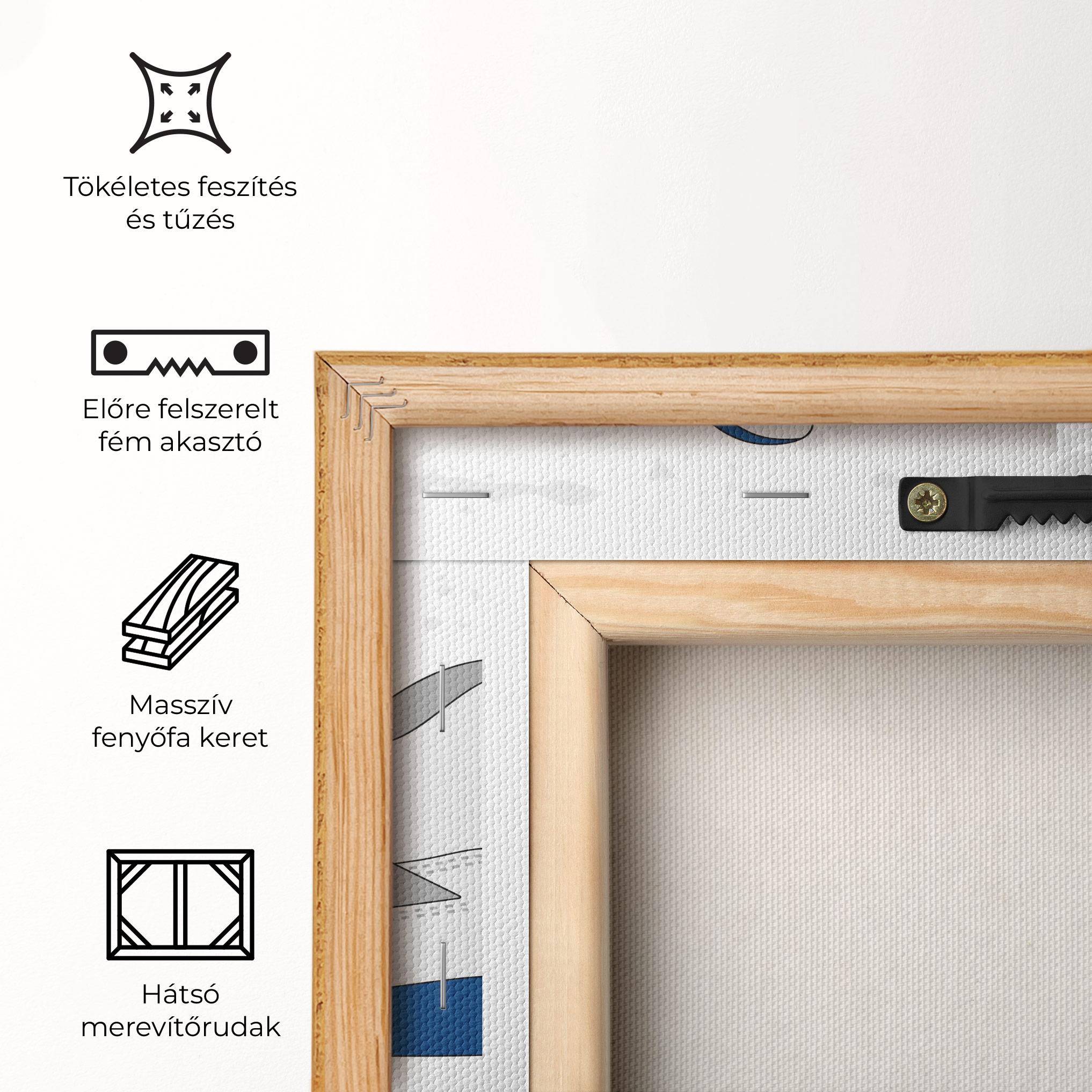 Vászonkép Blue Grey Sneakers mockup 5