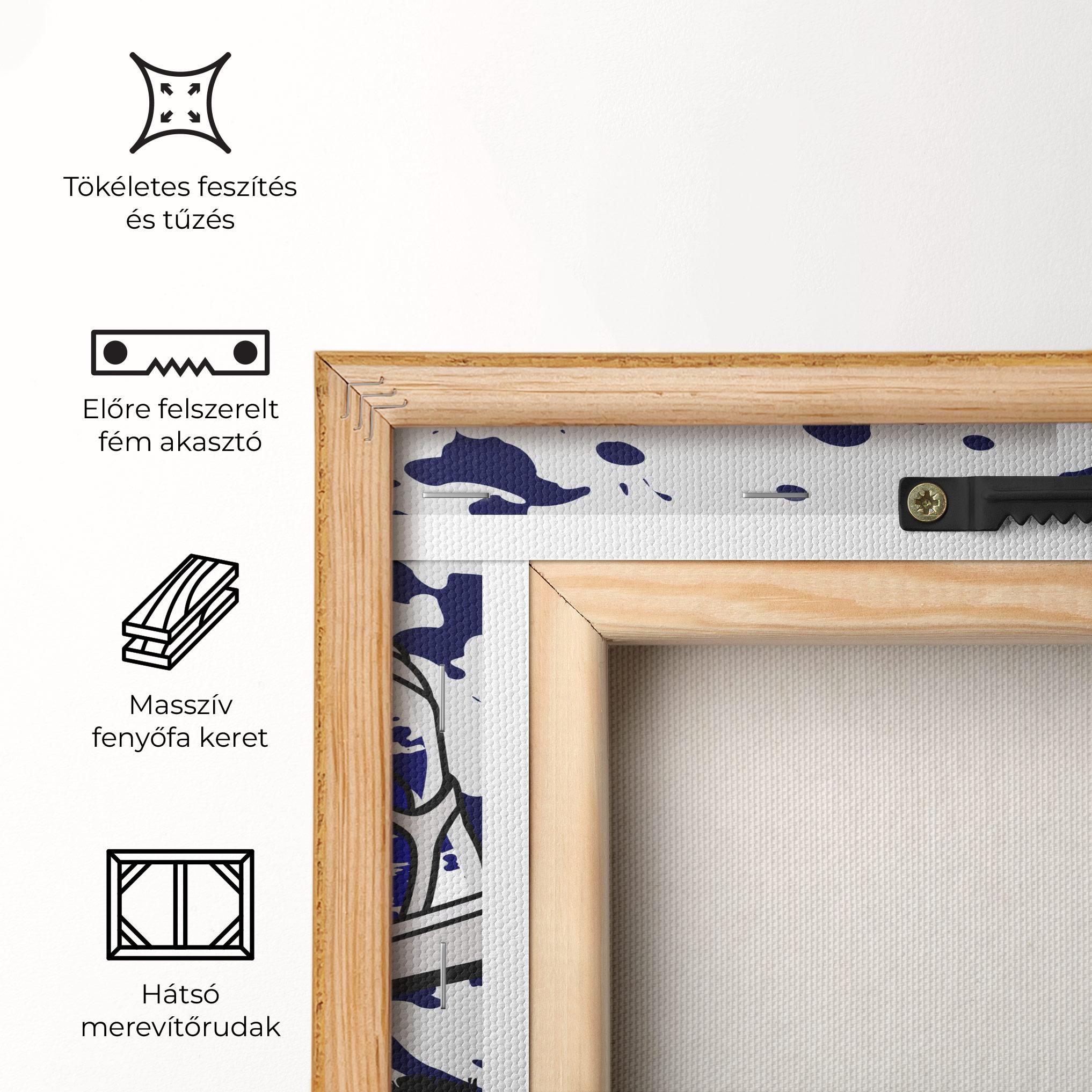 Vászonkép Dark Blue Sneakers mockup 5