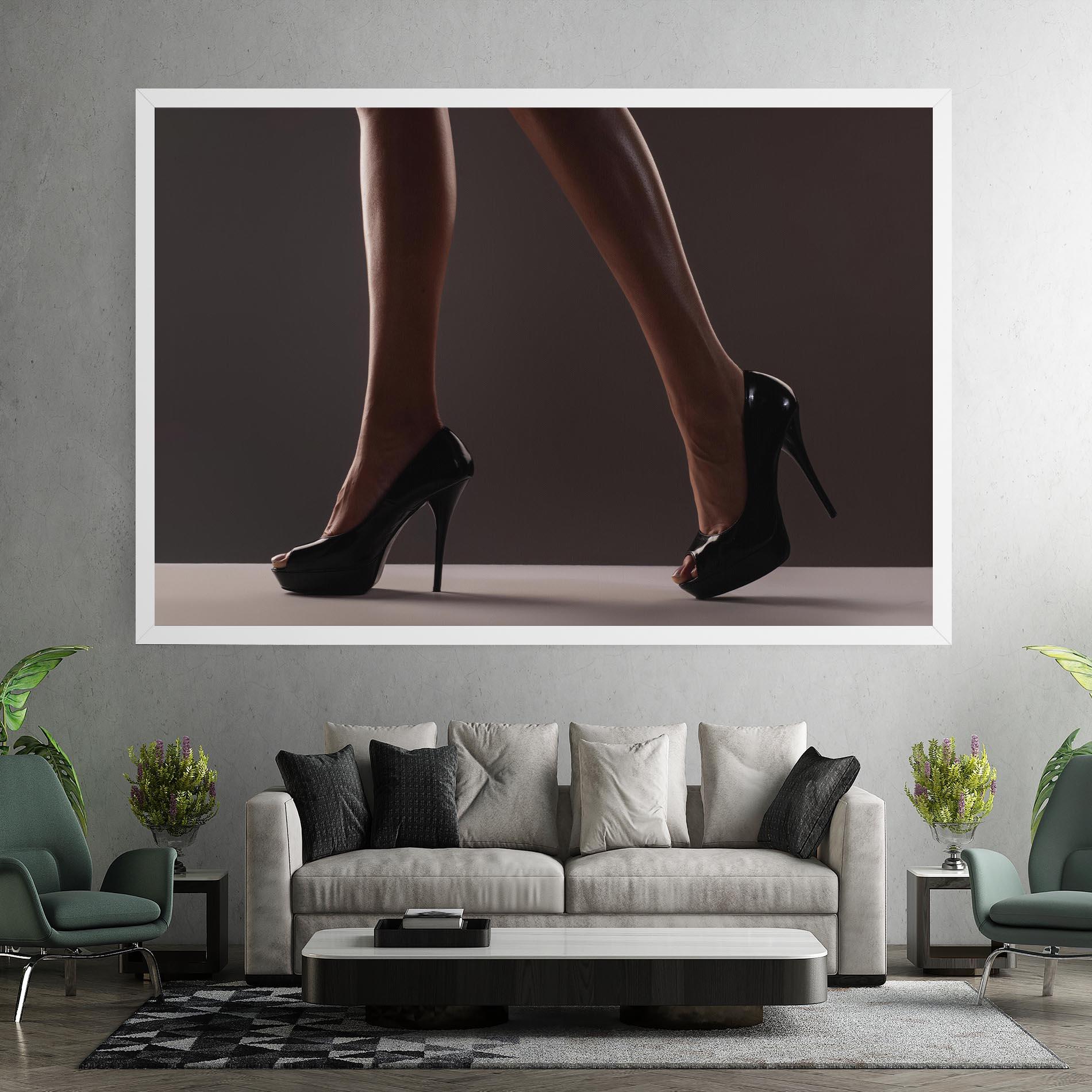 Vászonkép Black High Heels mockup 7