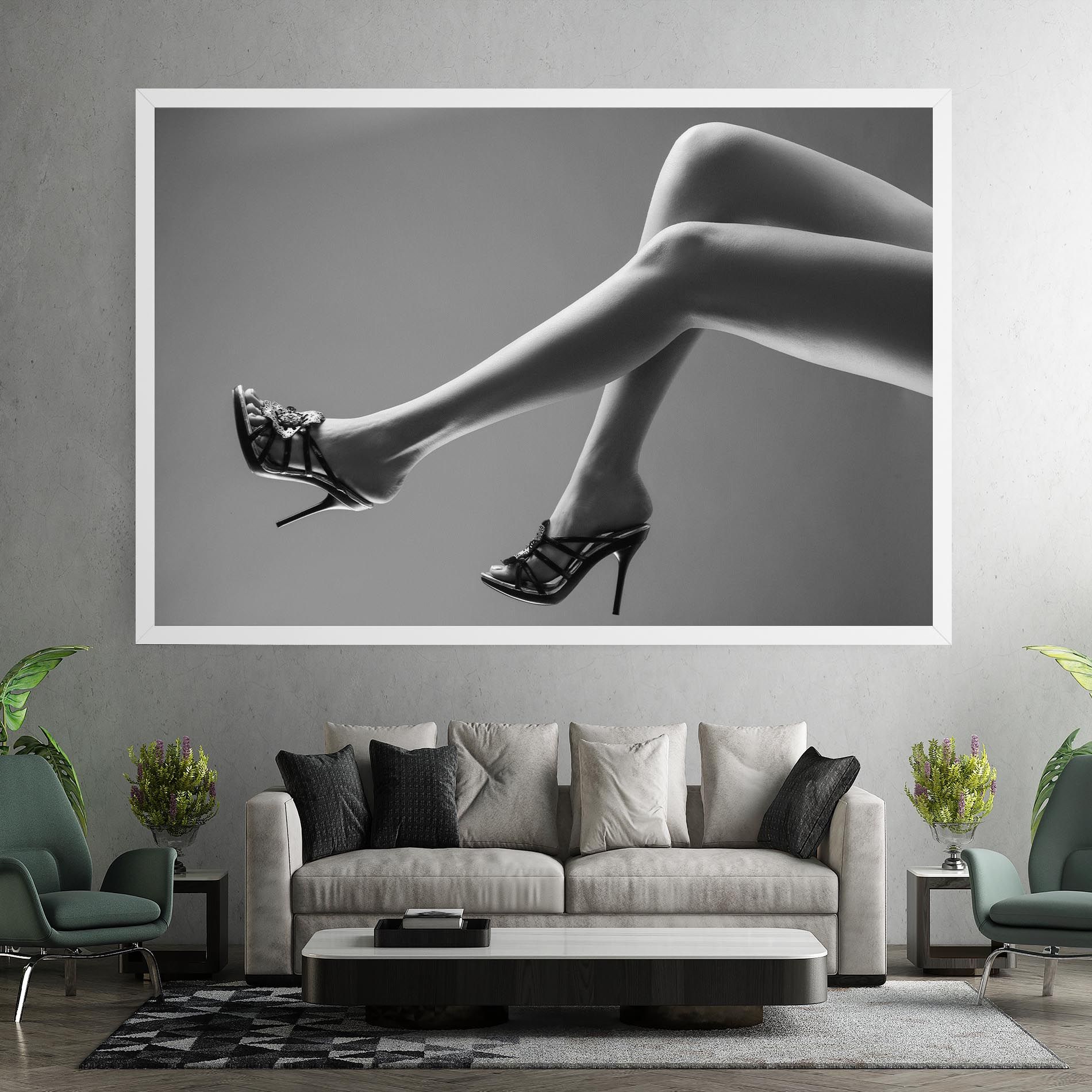 Black Shoes On Grey mockup 7