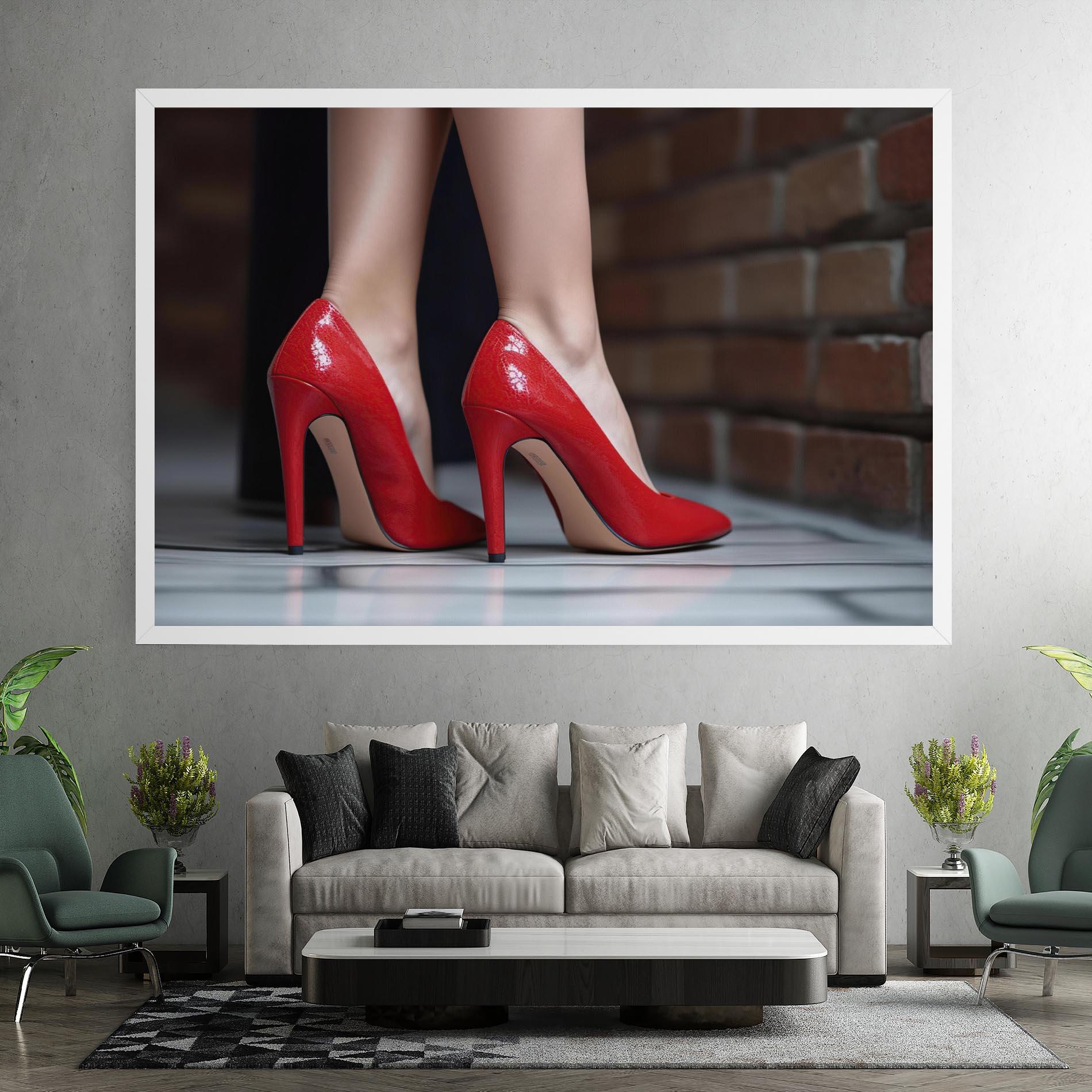 Vászonkép Sexy Red Heels mockup 7