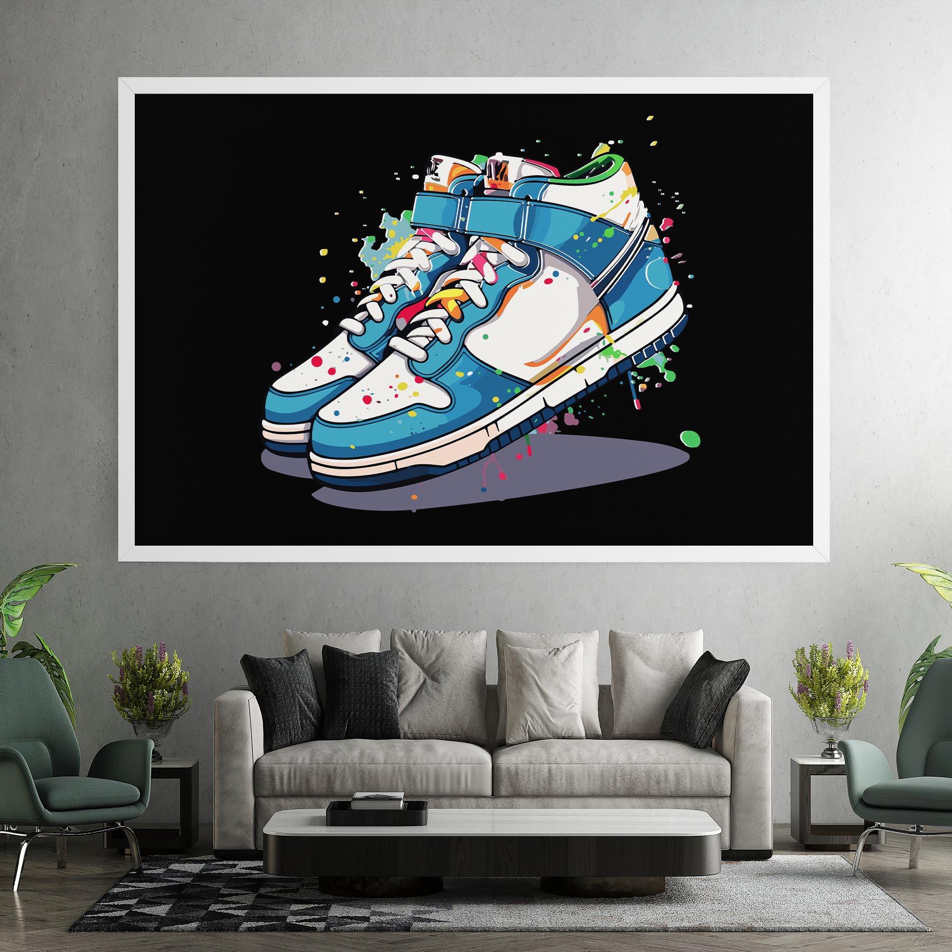 Vászonkép Shoes Splash Color mockup 7