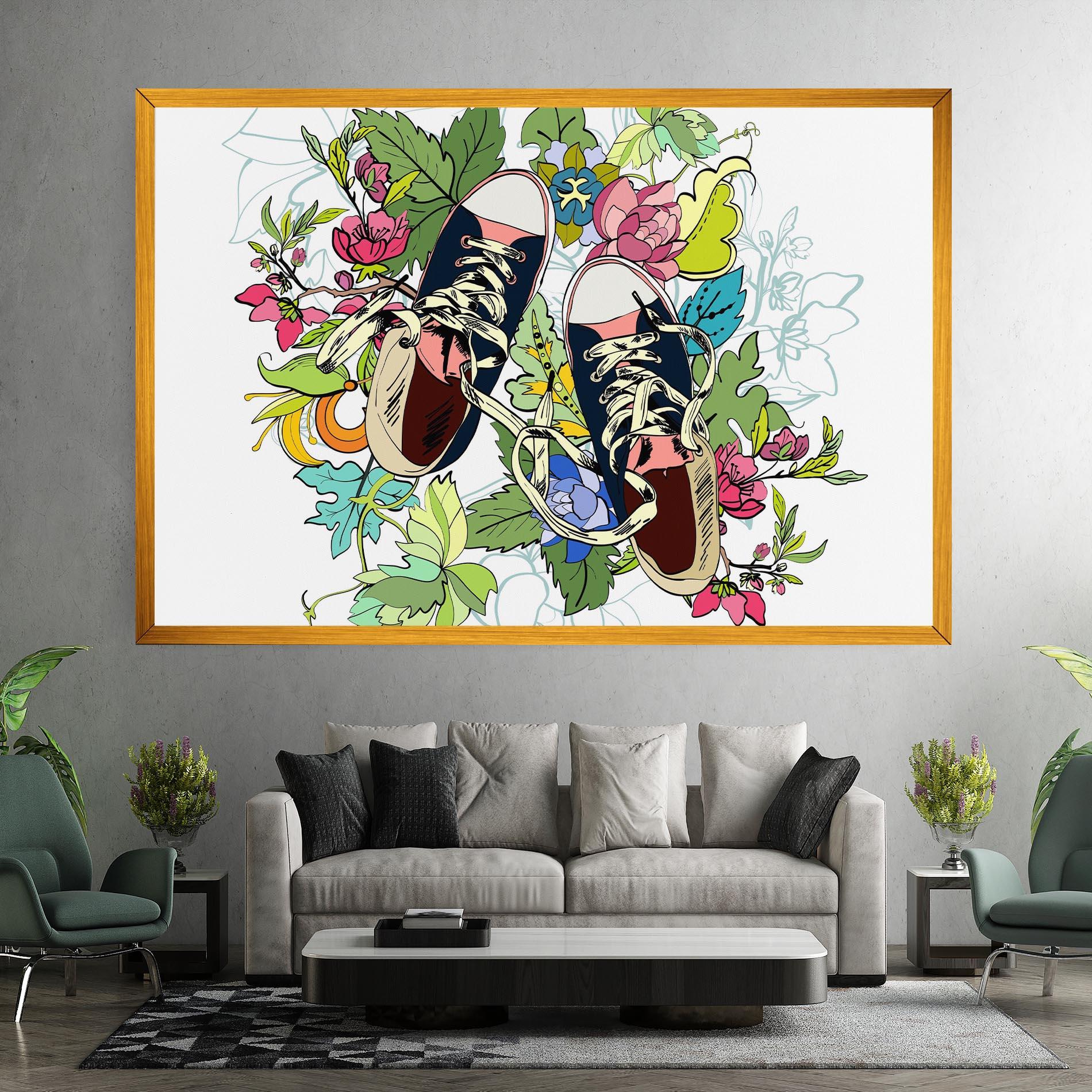 Vászonkép Flower Shoes mockup 7