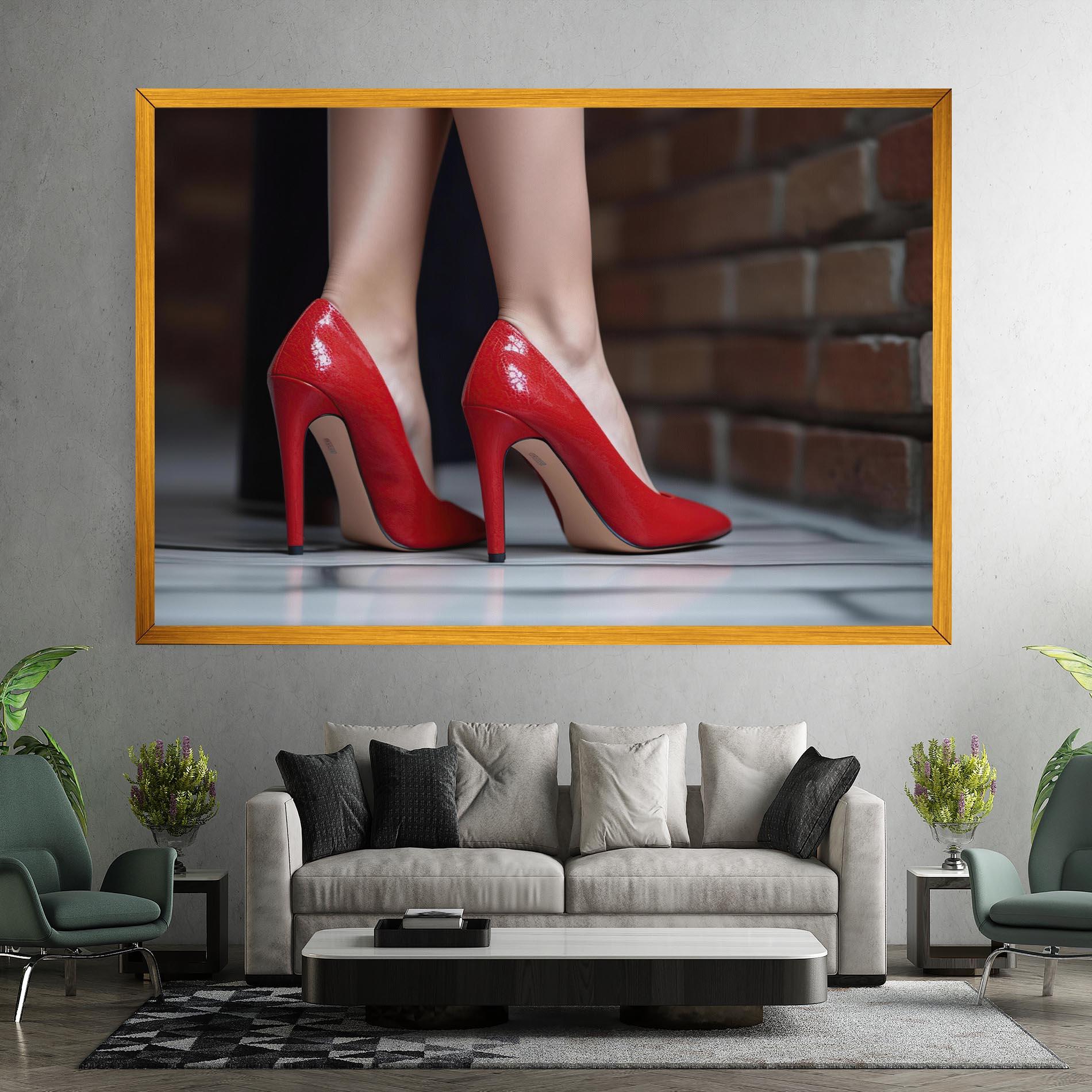 Vászonkép Sexy Red Heels mockup 7