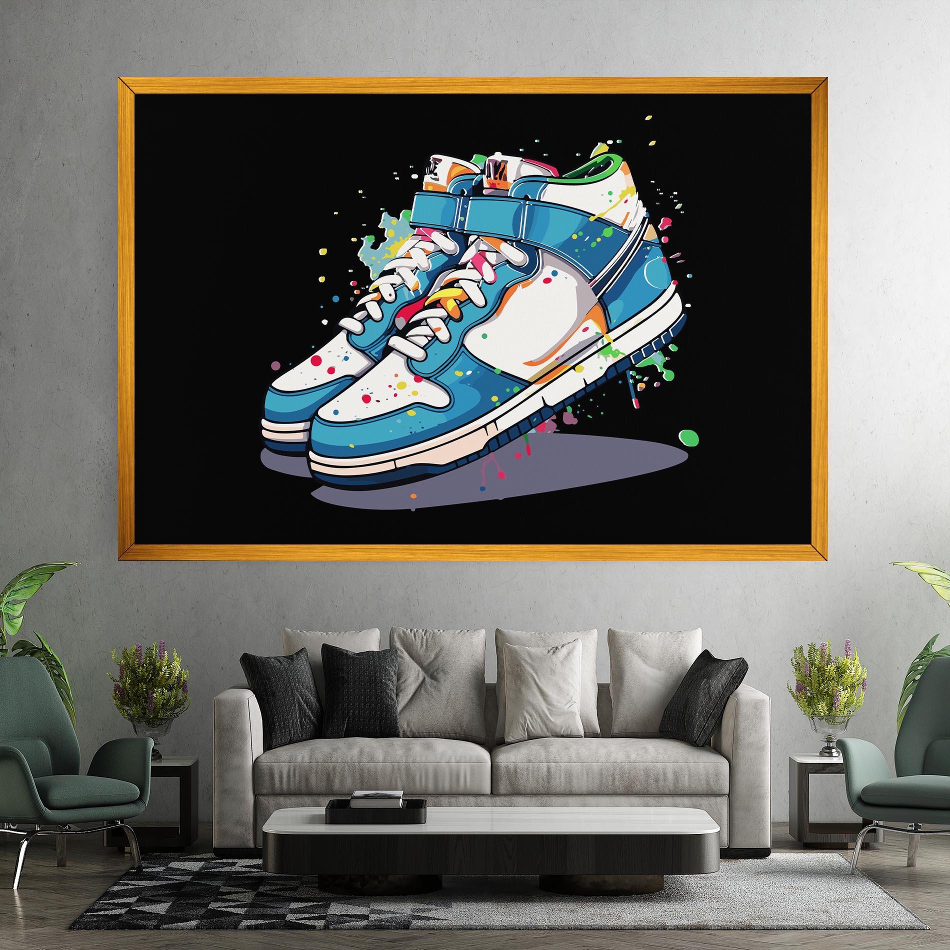 Vászonkép Shoes Splash Color mockup 7