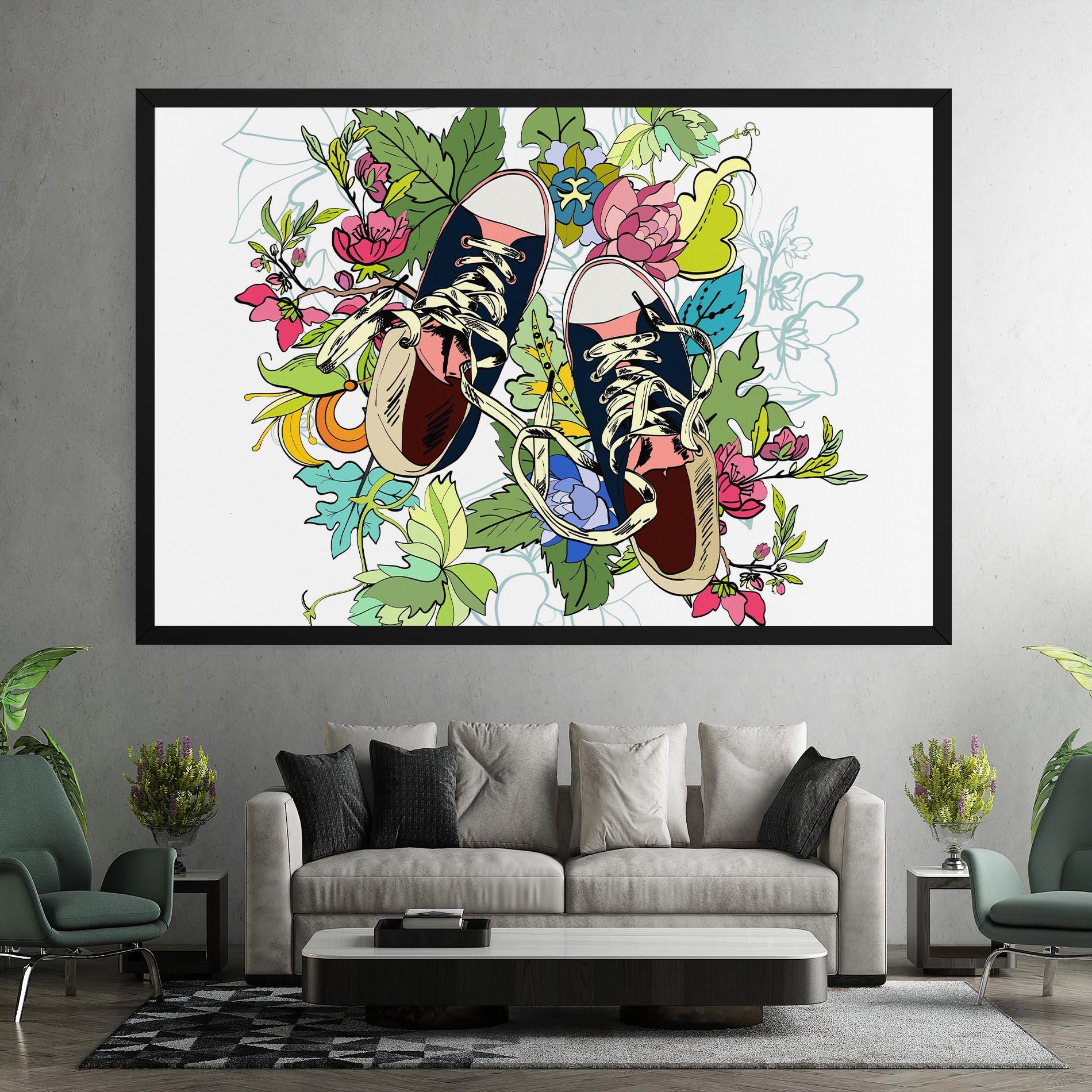 Vászonkép Flower Shoes mockup 7