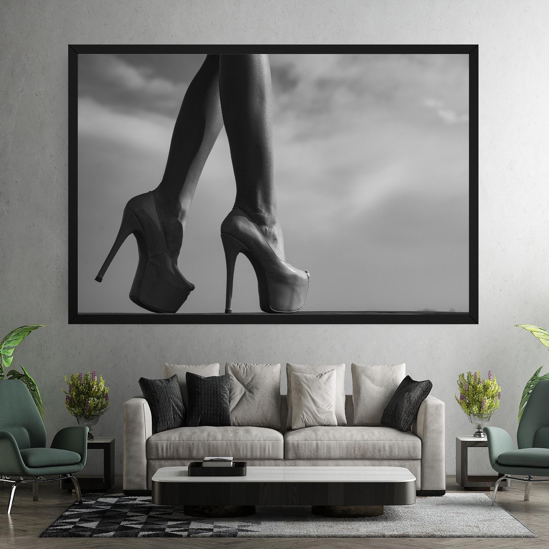 Vászonkép Heels Sky Background mockup 7