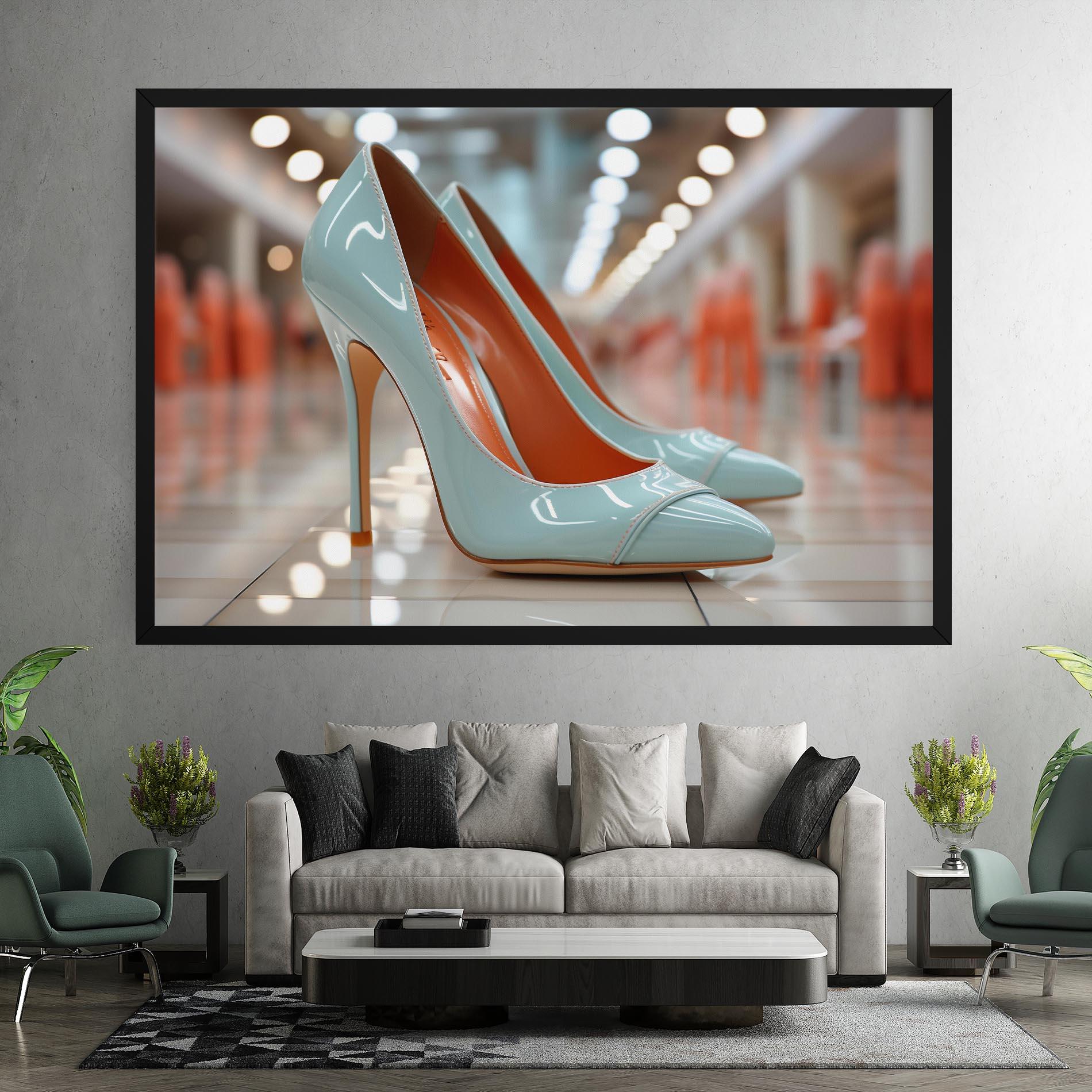 Vászonkép Light Blue Heels mockup 7