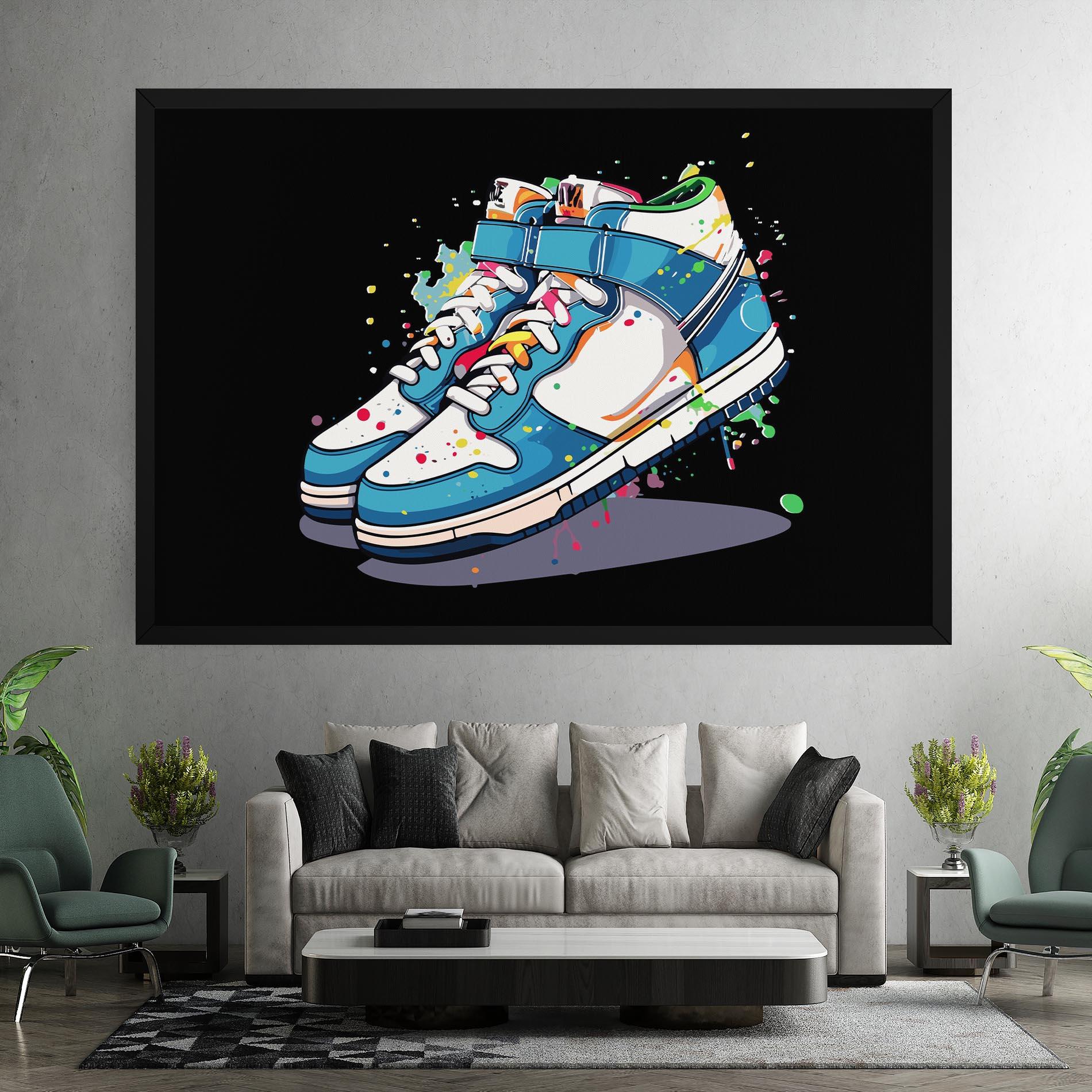 Vászonkép Shoes Splash Color mockup 7