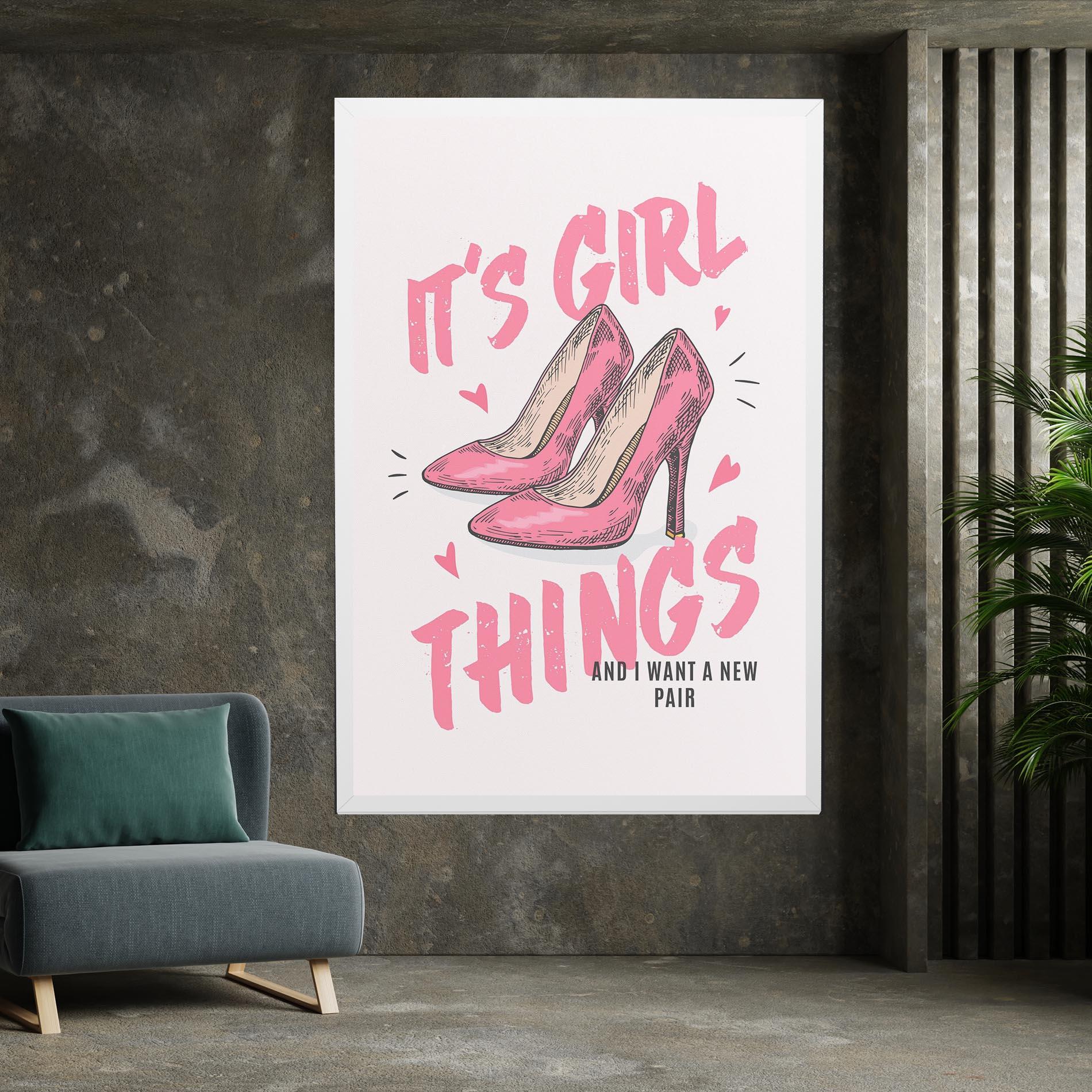 Vászonkép Girl Things mockup 7