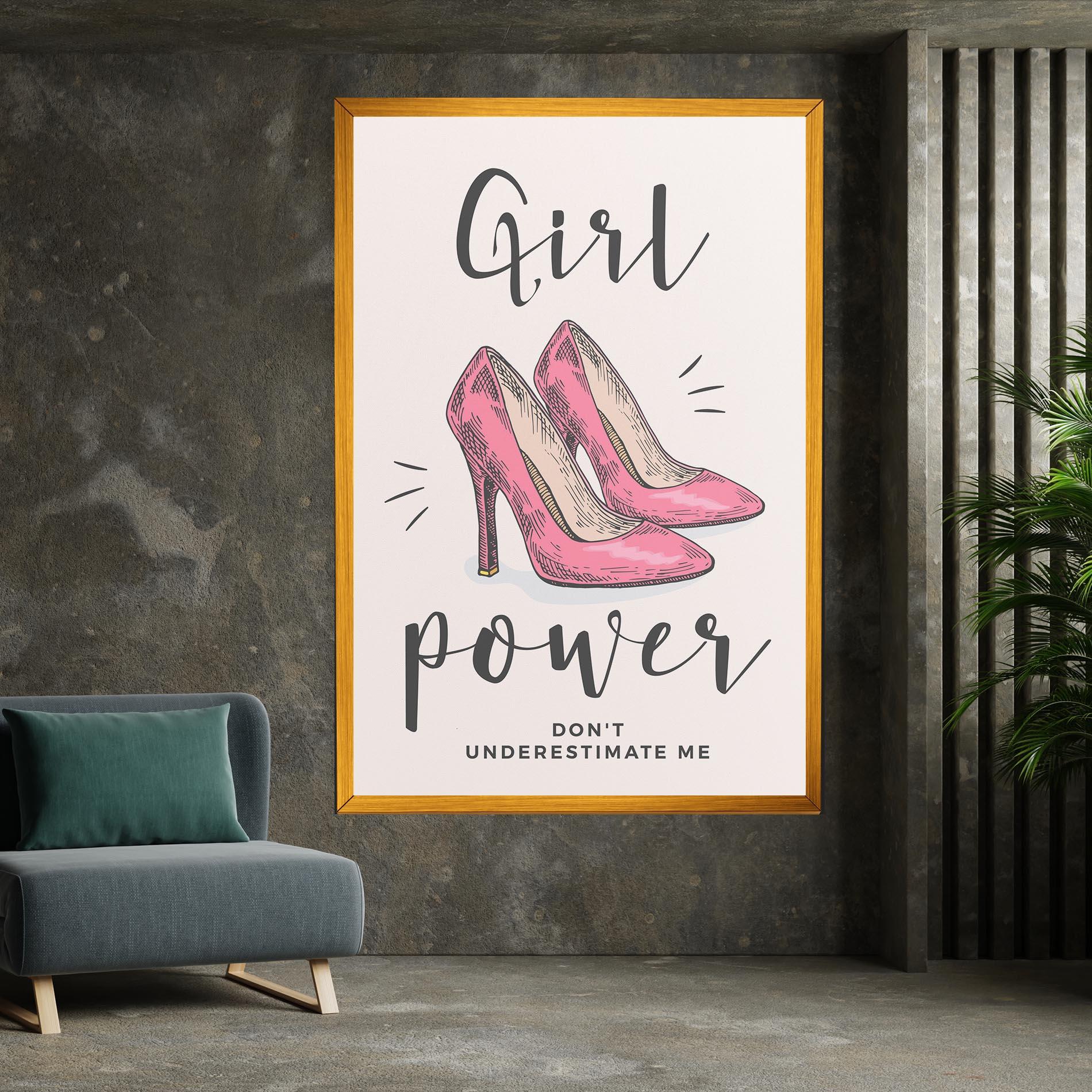 Vászonkép Girl Power mockup 7
