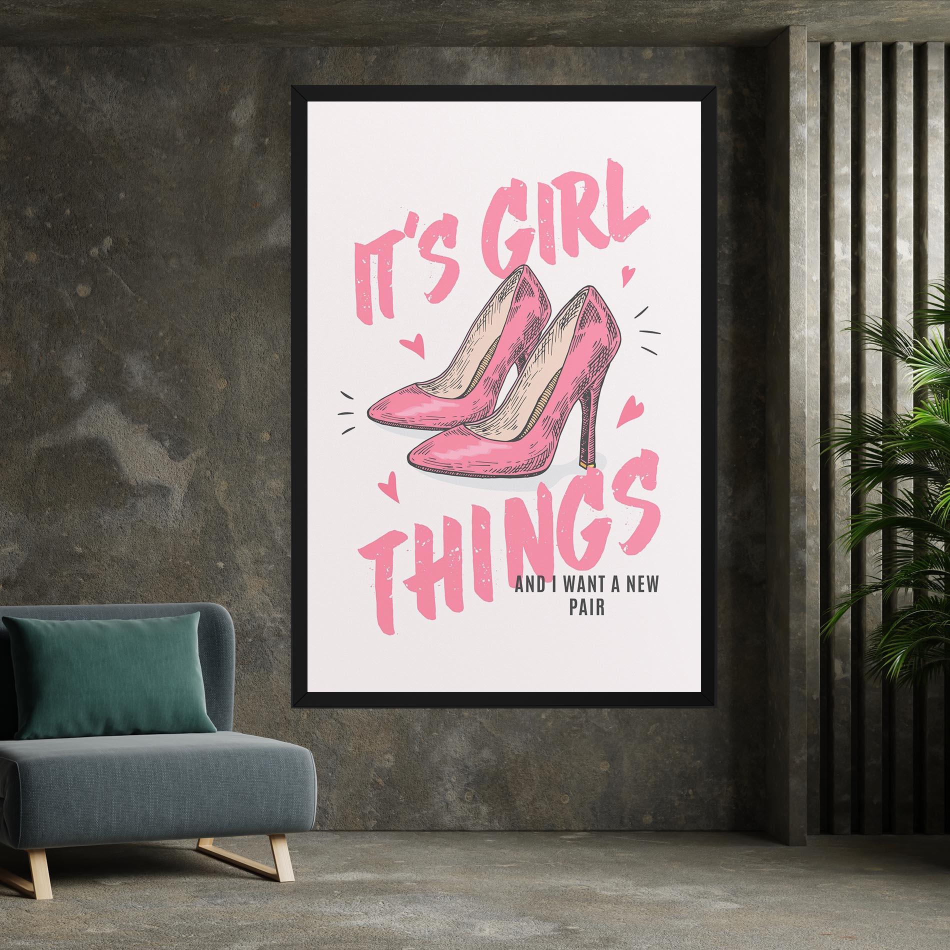 Vászonkép Girl Things mockup 7