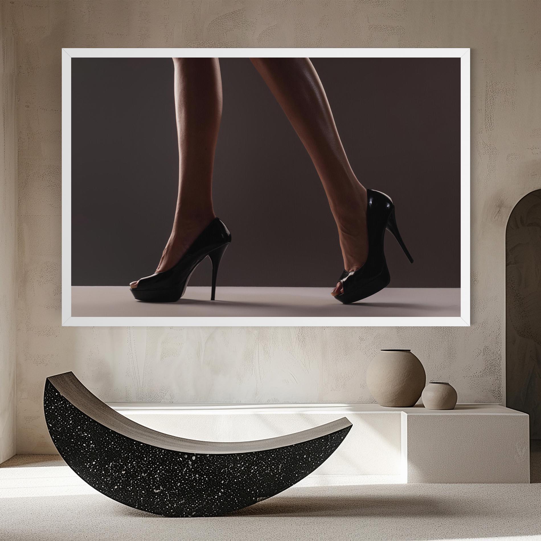 Vászonkép Black High Heels mockup 8