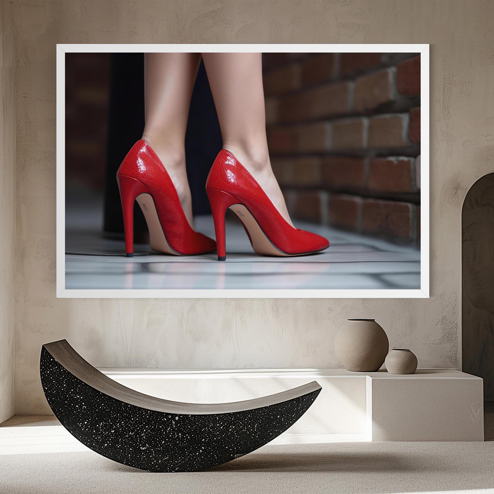 Vászonkép Sexy Red Heels mockup 8
