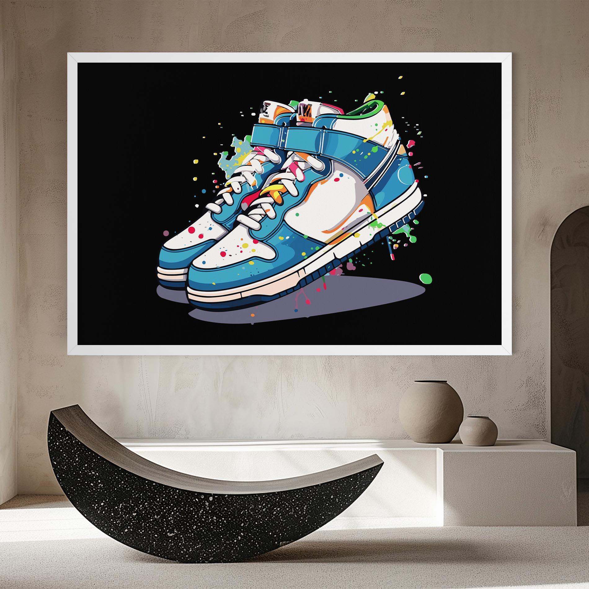 Vászonkép Shoes Splash Color mockup 8