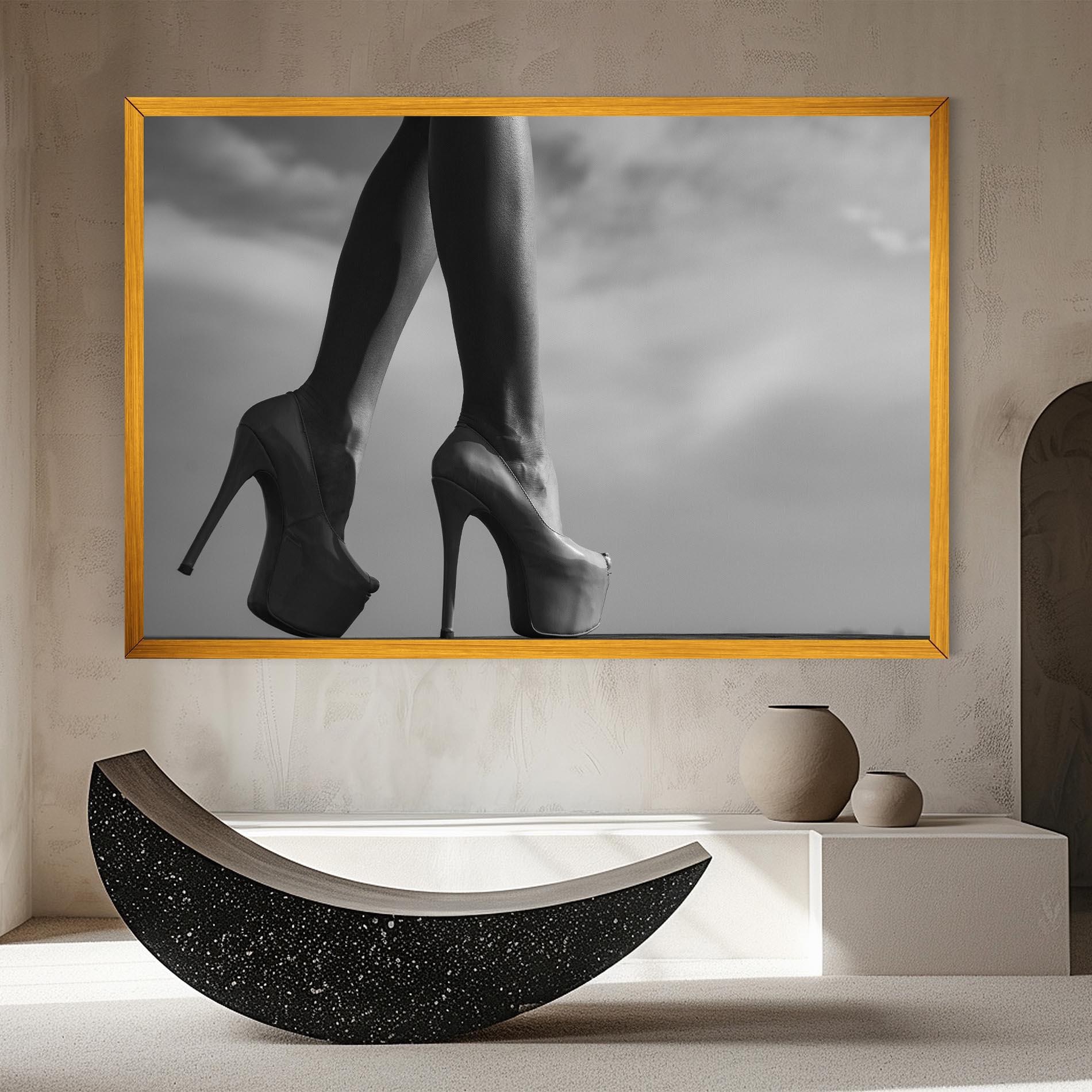 Vászonkép Heels Sky Background mockup 8