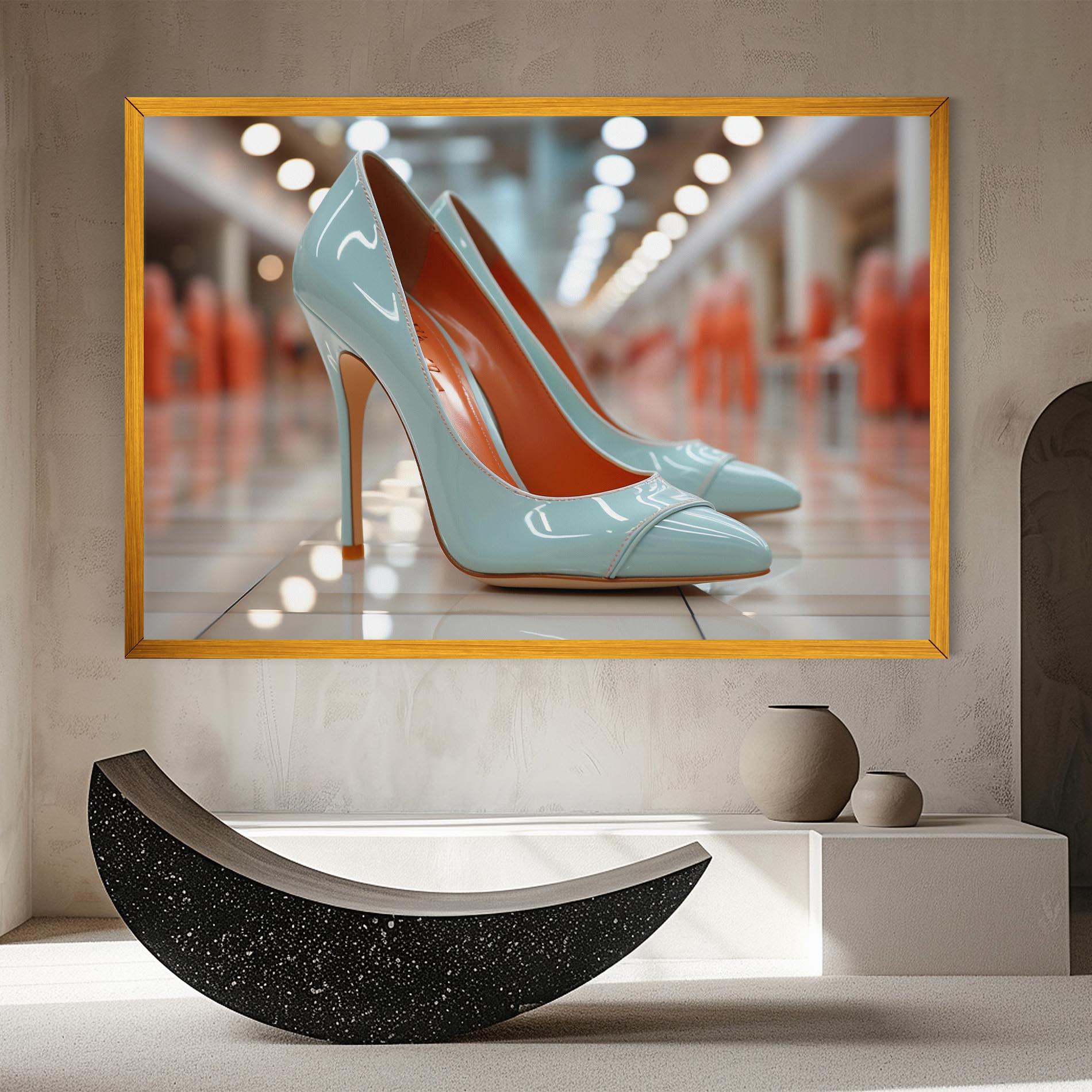 Vászonkép Light Blue Heels mockup 8