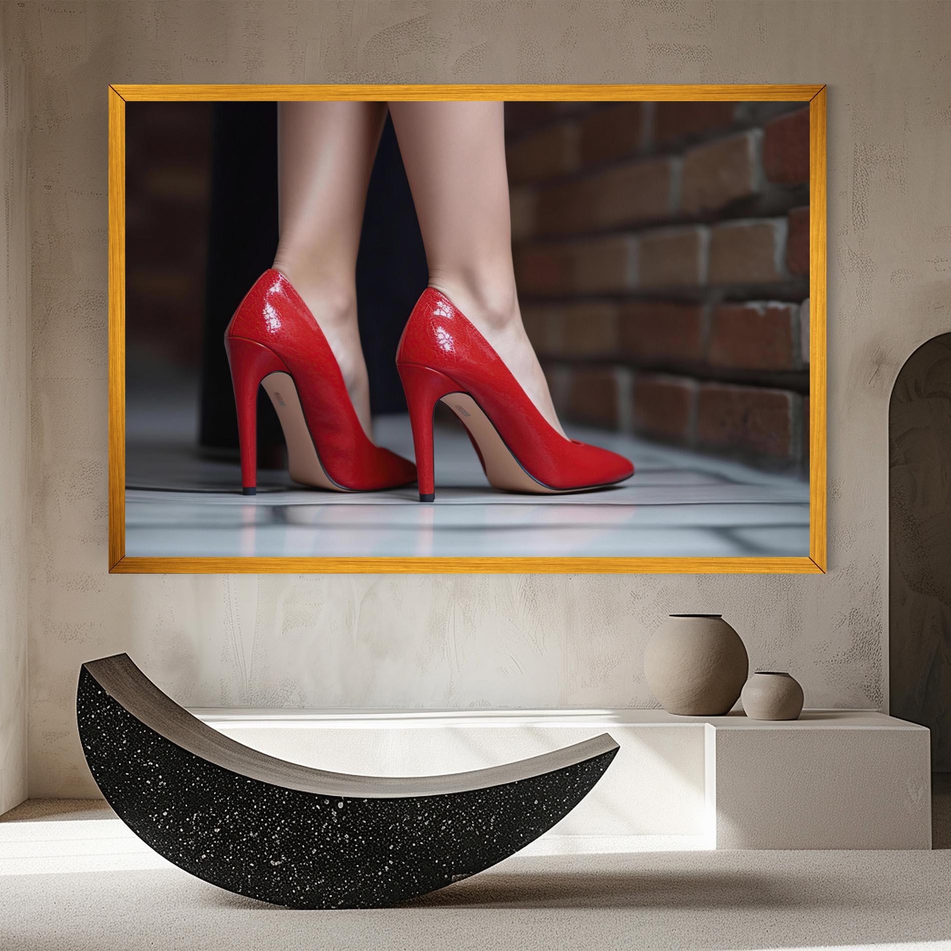 Vászonkép Sexy Red Heels mockup 8